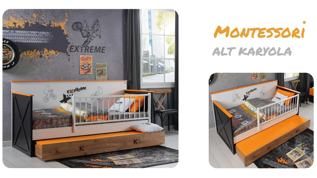 Extreme Montessori Alt Karyola 90X190 görseli 2
