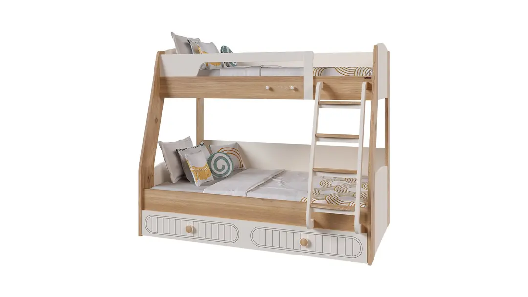 Bohemlife Ranza Alt 120x200 Üst 90x200 + Ranza Alt Karyola 90X190 görseli 1