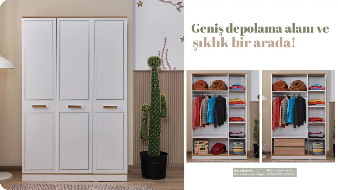 Rixos 3 Kapaklı Dolap görseli 2