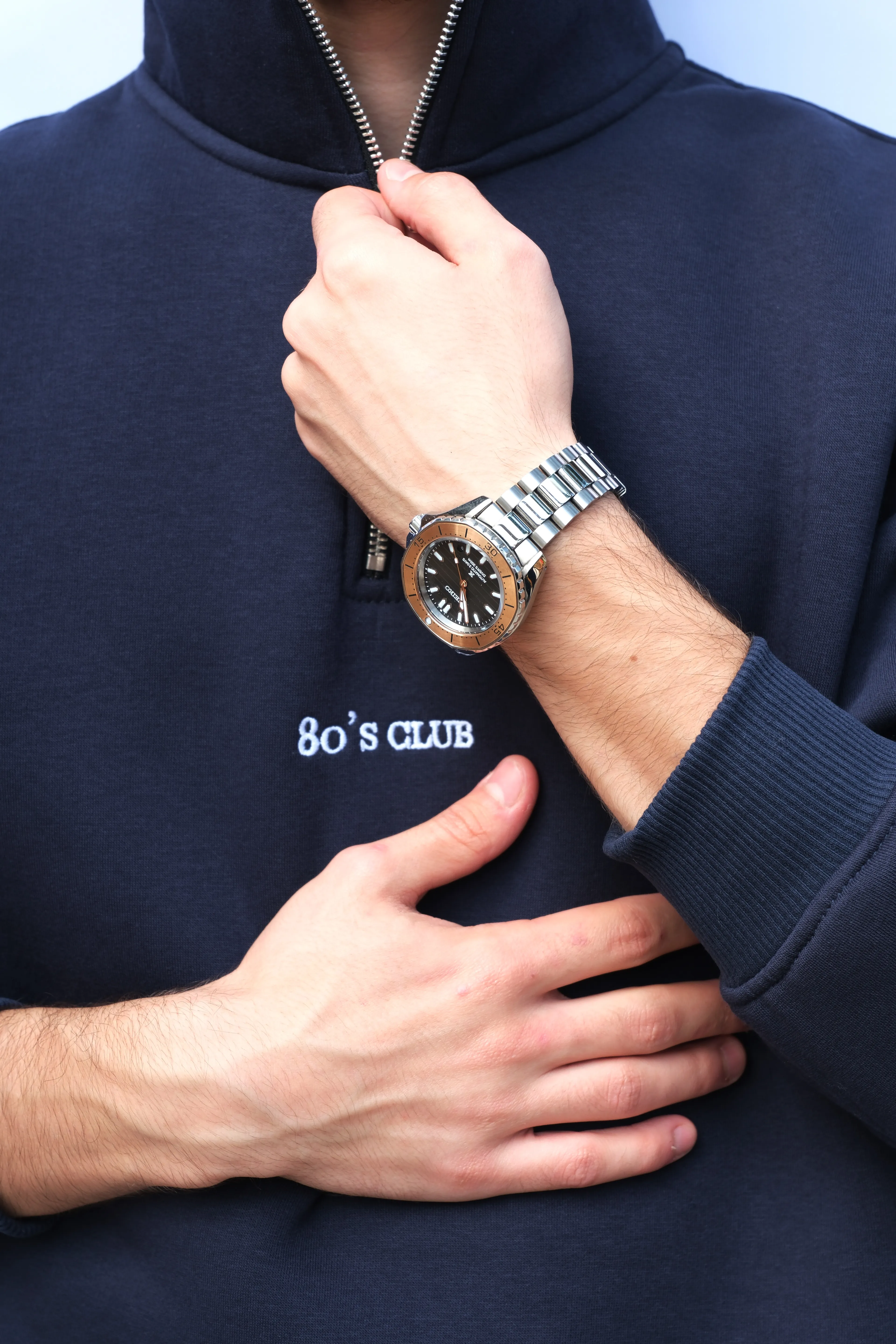 80's Club Watches Halfzip Sweatshirt