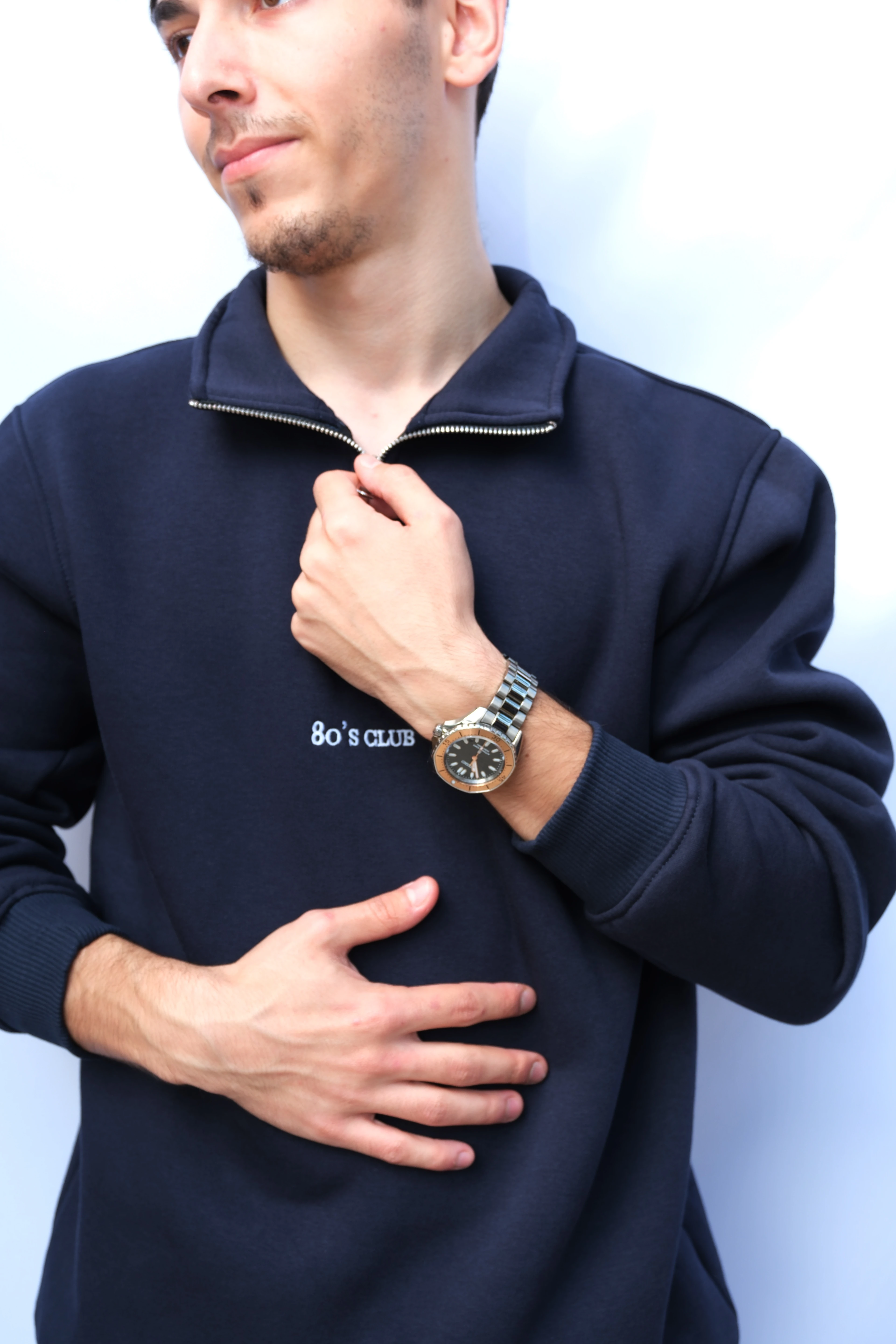 80's Club Watches Halfzip Sweatshirt
