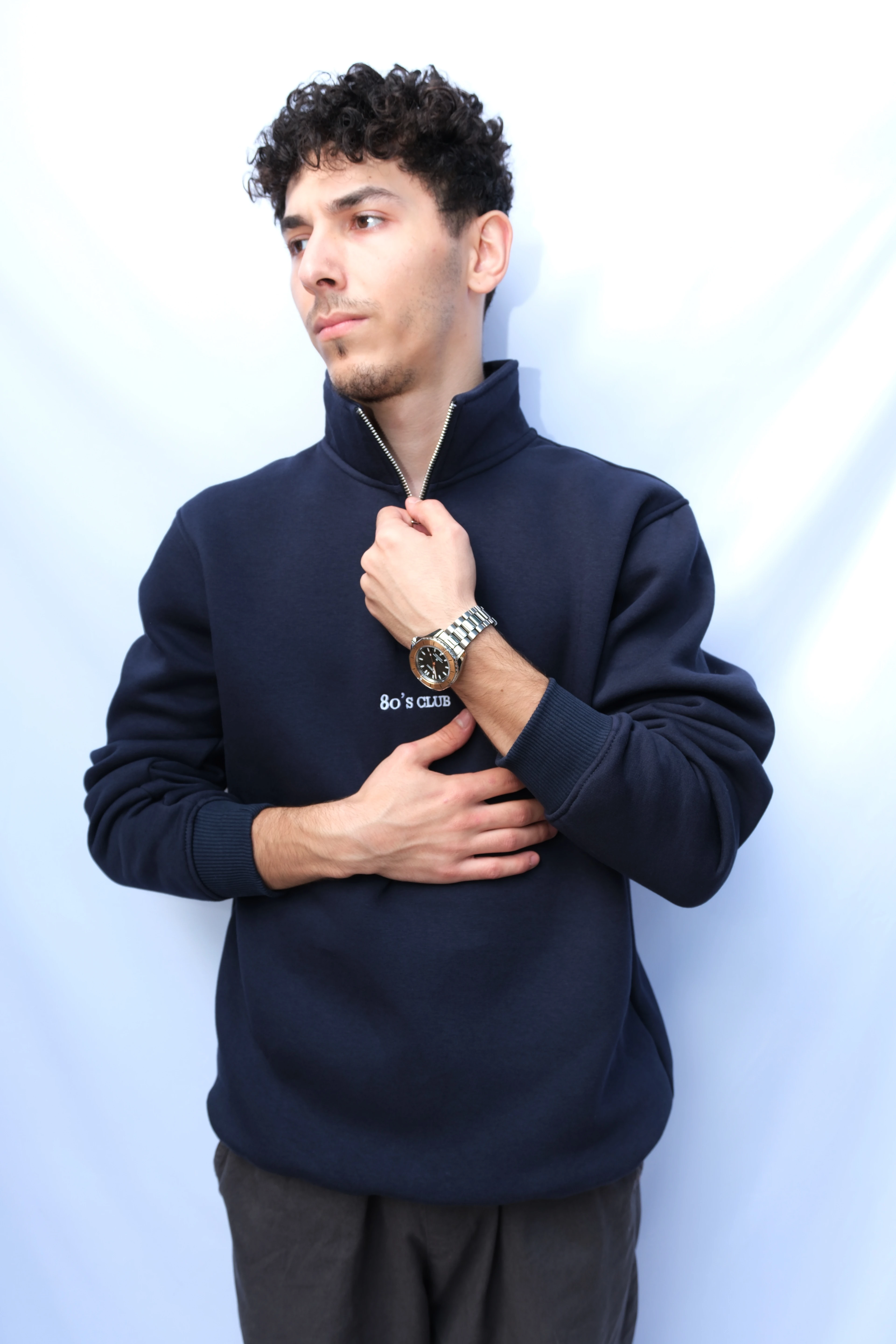 80's Club Watches Halfzip Sweatshirt