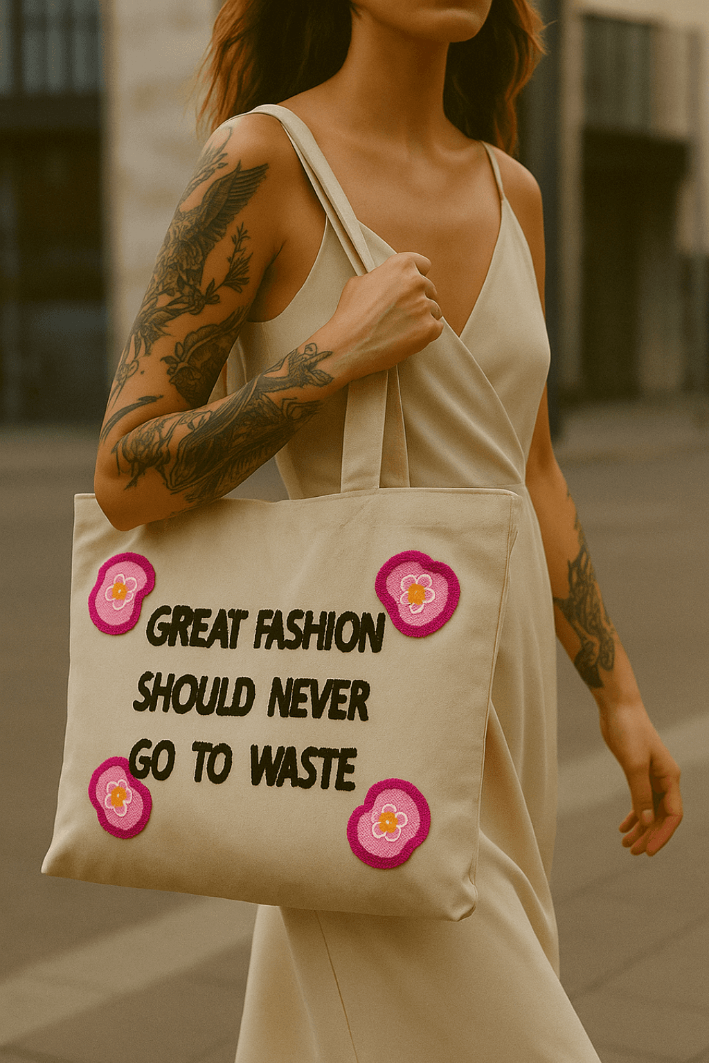 Punch İşlemeli Plaj Çantası Great Fashion 45x32 cm 