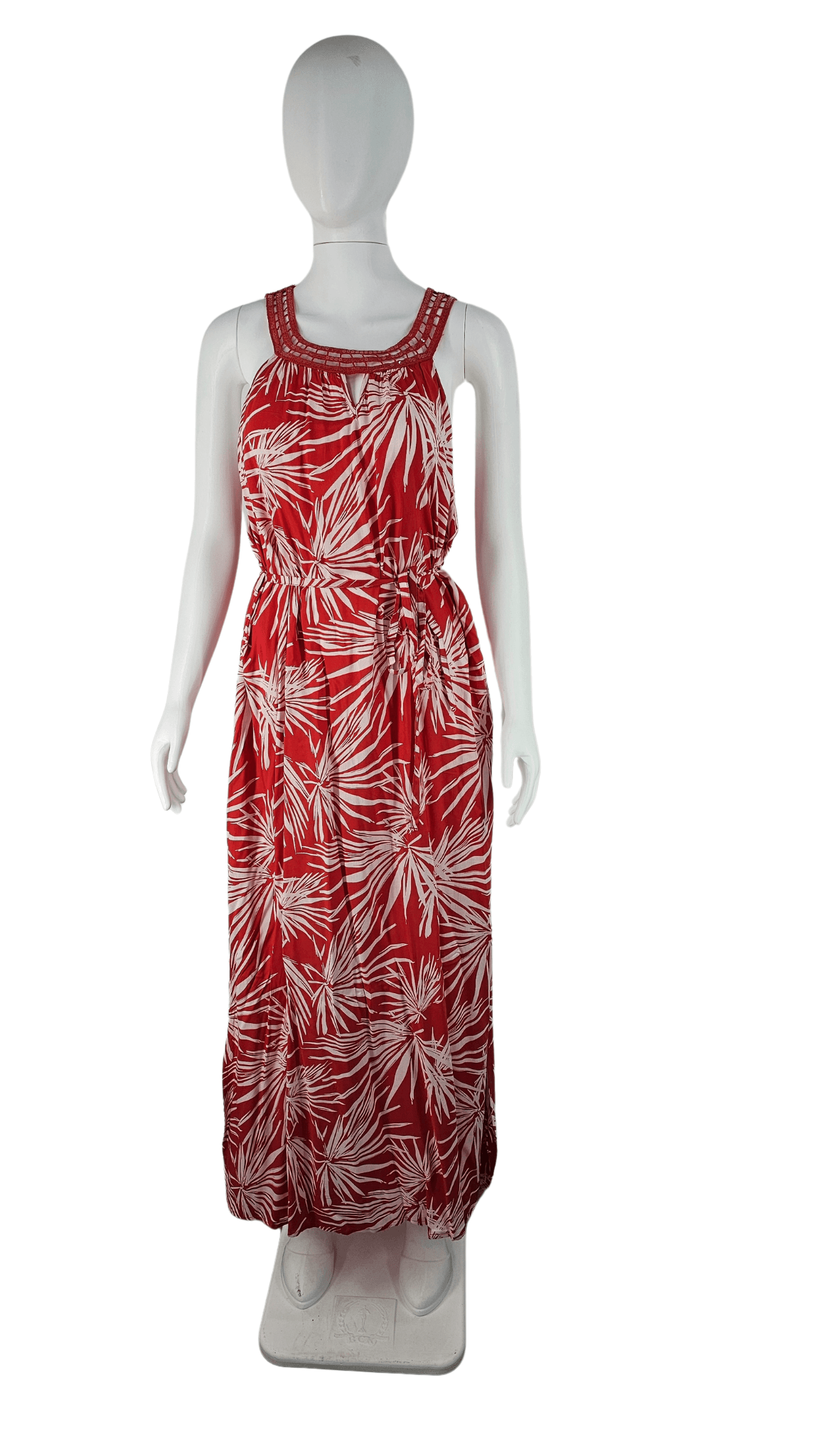 Fustan Femrash Gina Benotti Ngjyre Roze me Dizajn te Bardhe Outlet/Dress