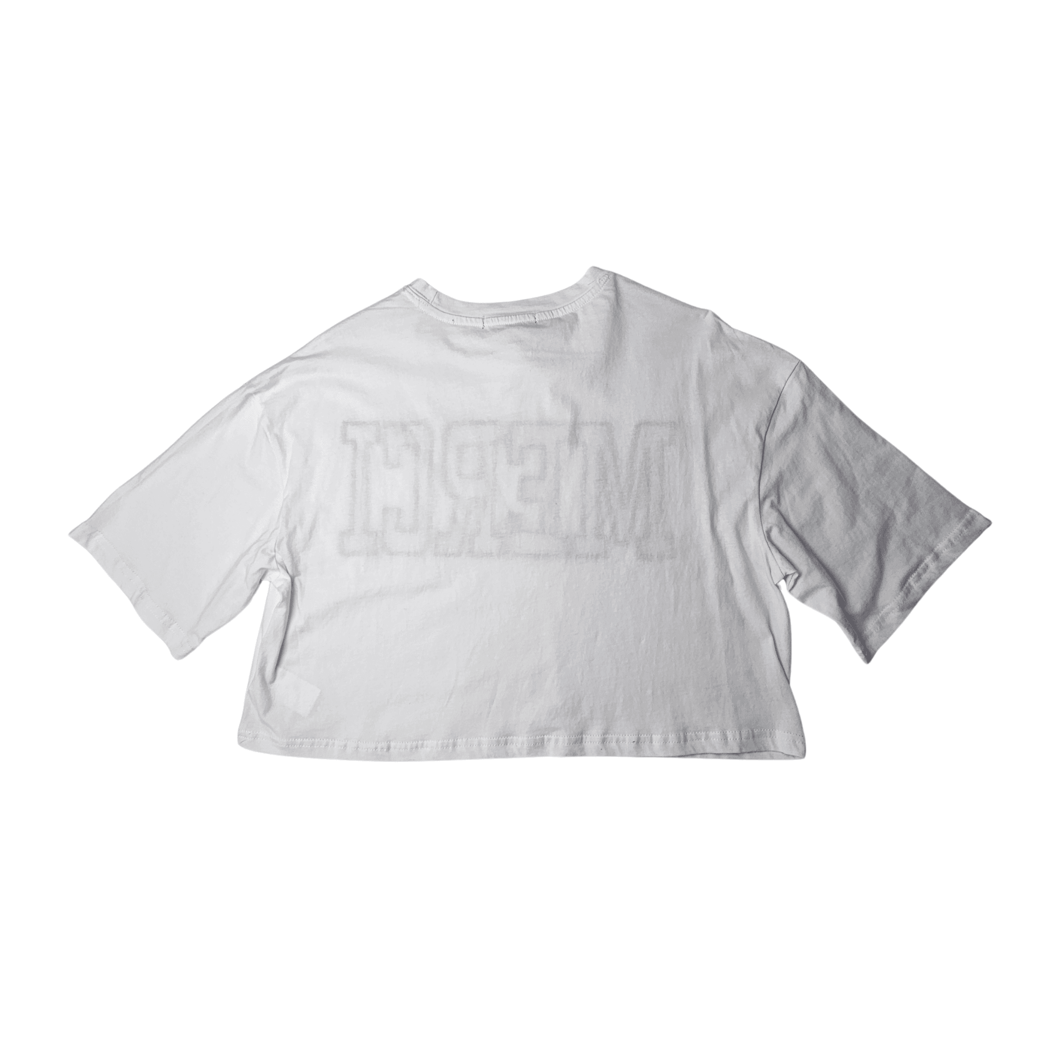 Bluze Femrash Sinsay Ngjyre e Bardhe me Dizajn te Kuq Outlet/T-Shirt
