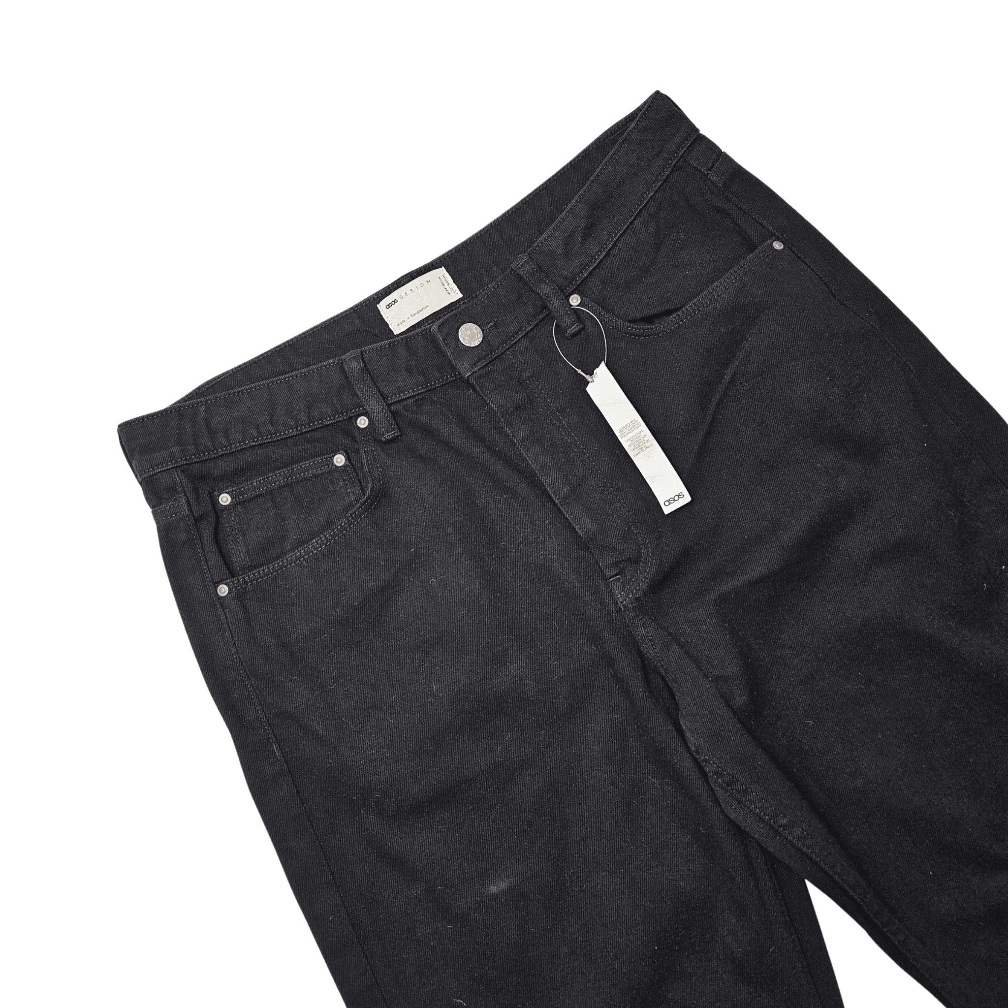 Pantallona Xhins Meshkujsh Asos Ngjyre te Zeza Outlet Jeans