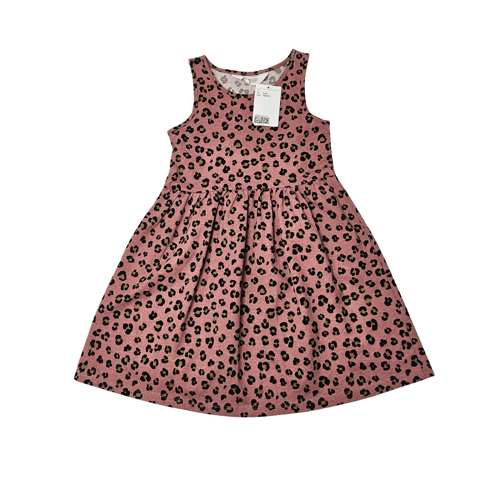 Fustan Femijesh H&M Ngjyre Uthulle me Dizajn te Zi Outlet Dress