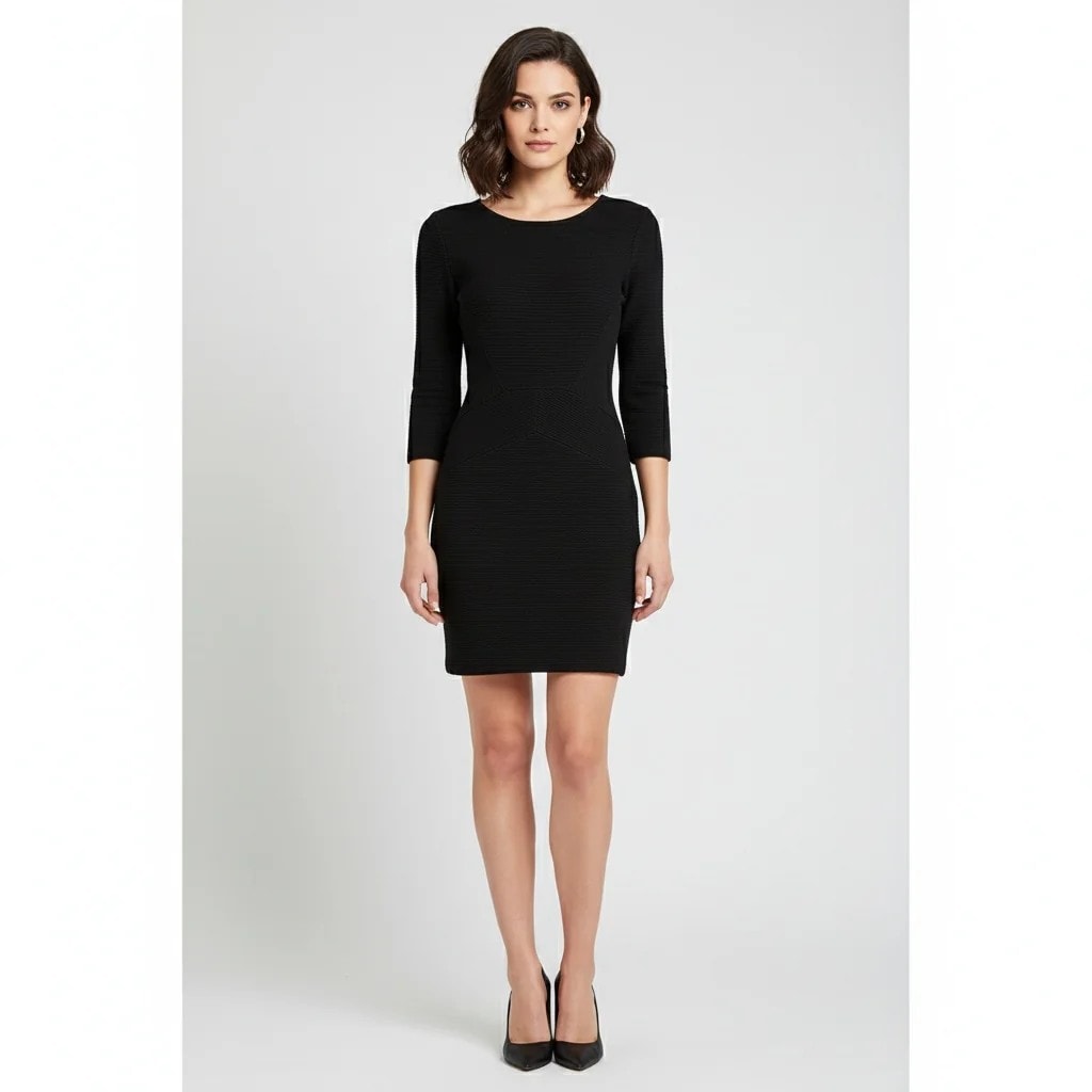 Fustan Femrash Mango Ngjyre i Zi Womens Dress