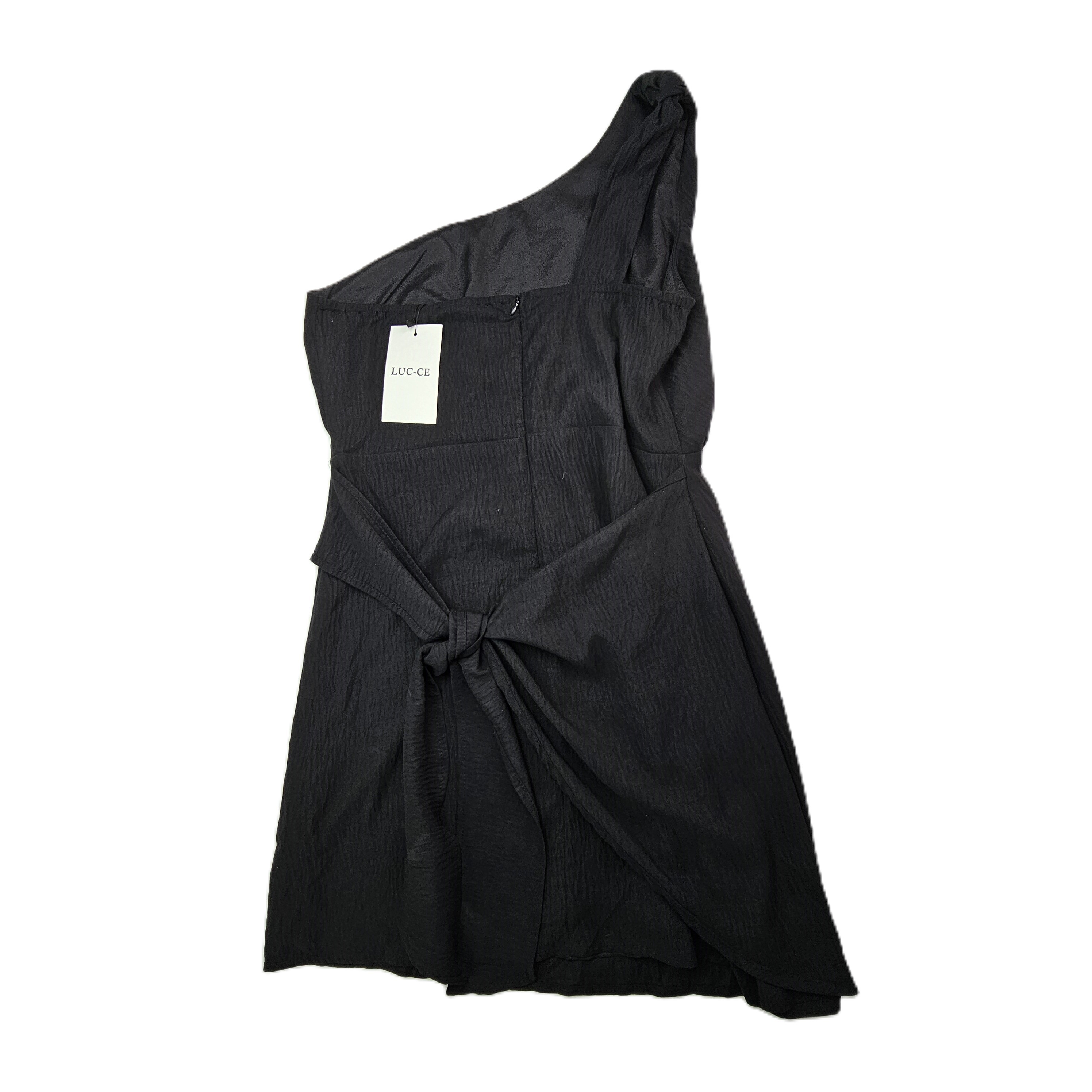 Fustan Femrash Ngjyre i Zi me nje Krahe Outlet/Dress