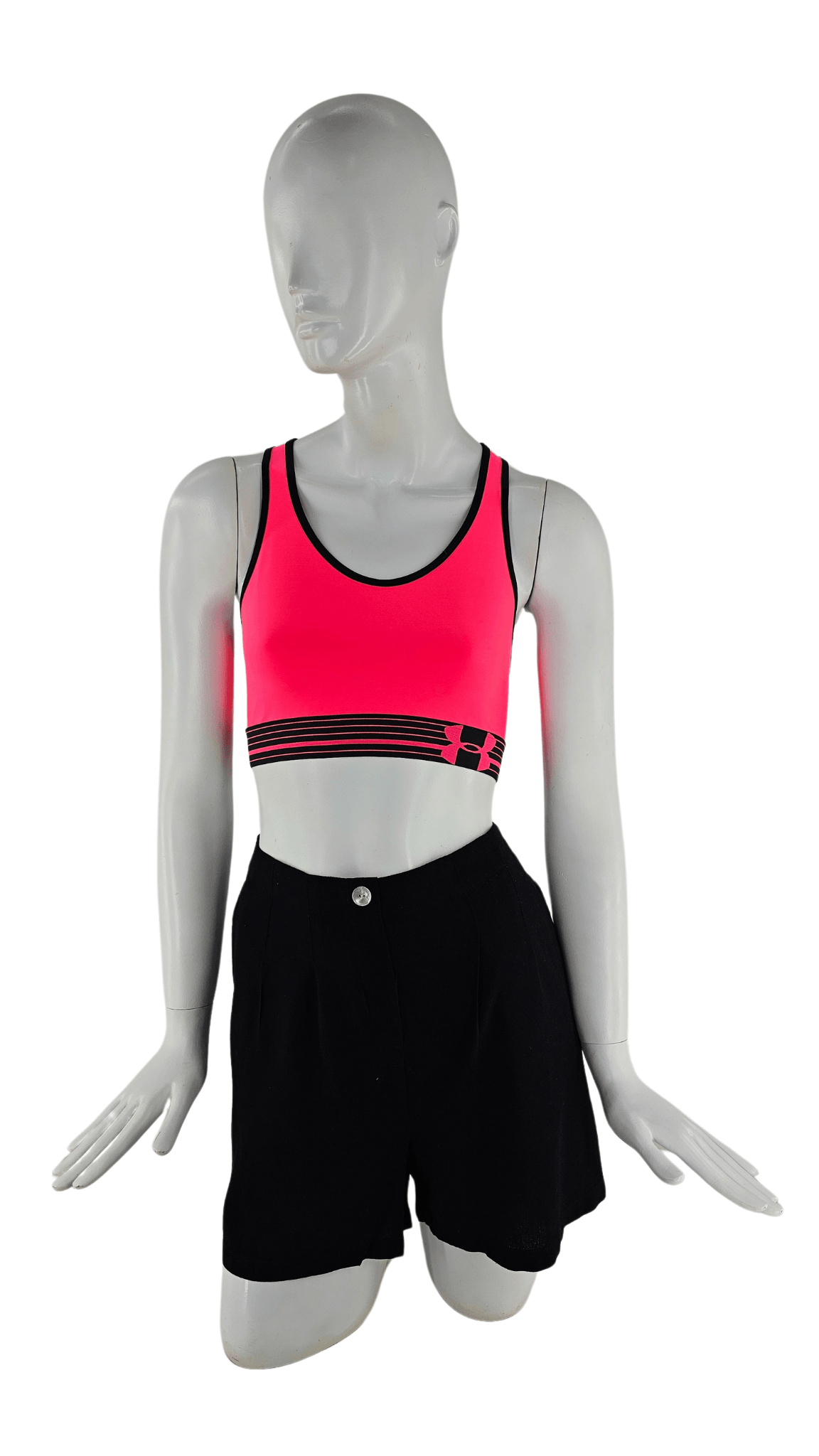 Fitnes Sportiv Crop Top Ngjyre Roze S.Hand/Fitness