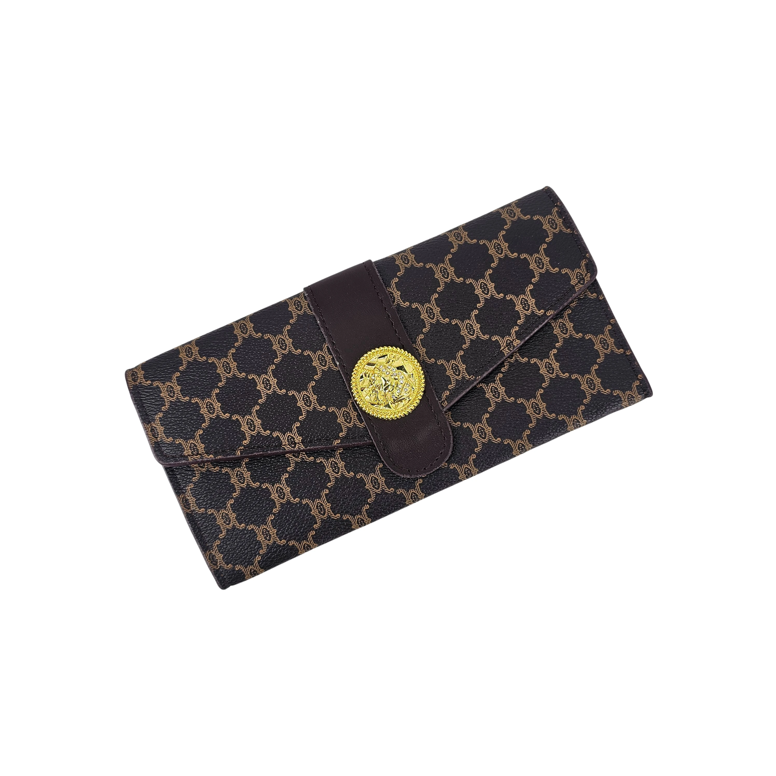 Portofol Femrash Ngjyre Kaf me Detaj Gold S.Hand Women's Wallet