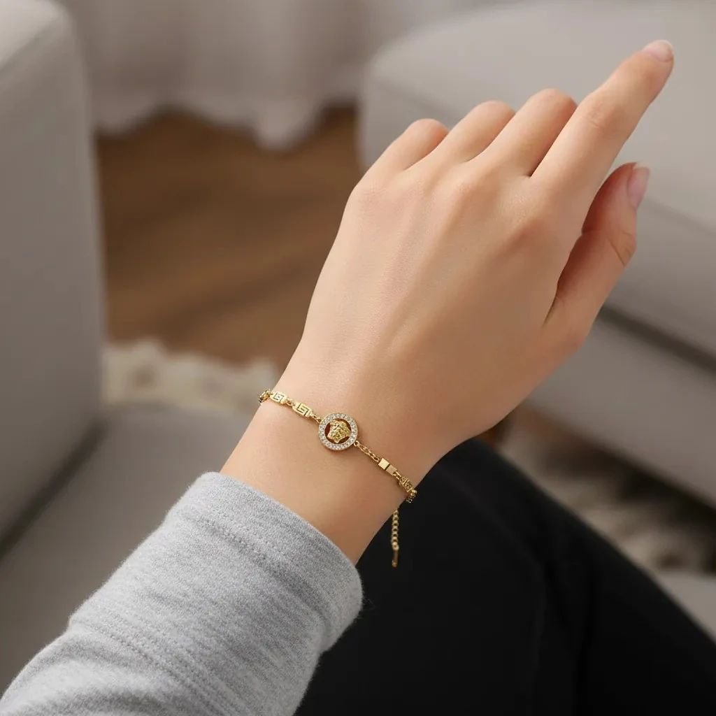 Byzylyk Femrash Çeliku Stainless Steel Ngjyre Gold Women Bracelet