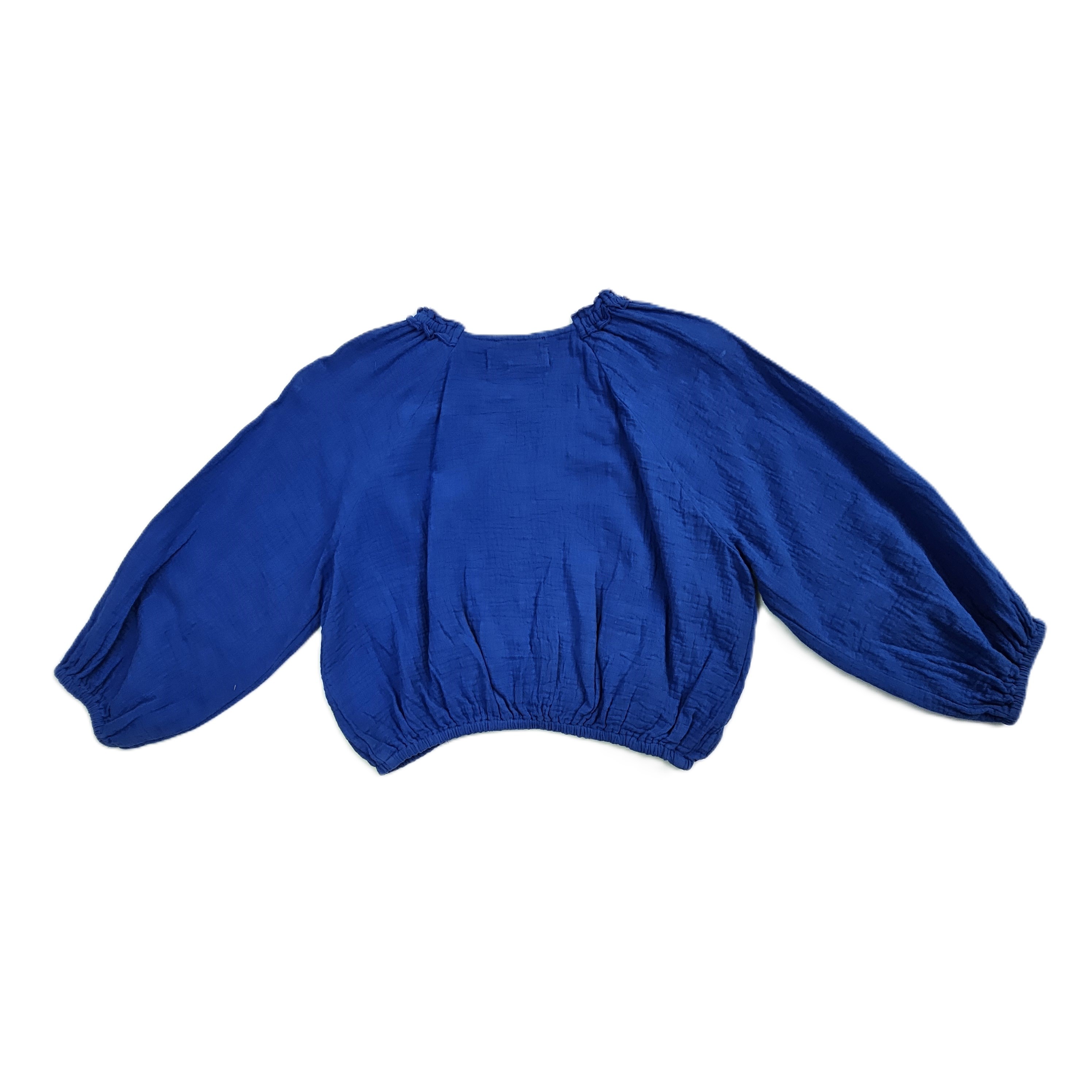 Kemishe Femijesh Zara Ngjyre Blu me Lule te Bardha/Shirt
