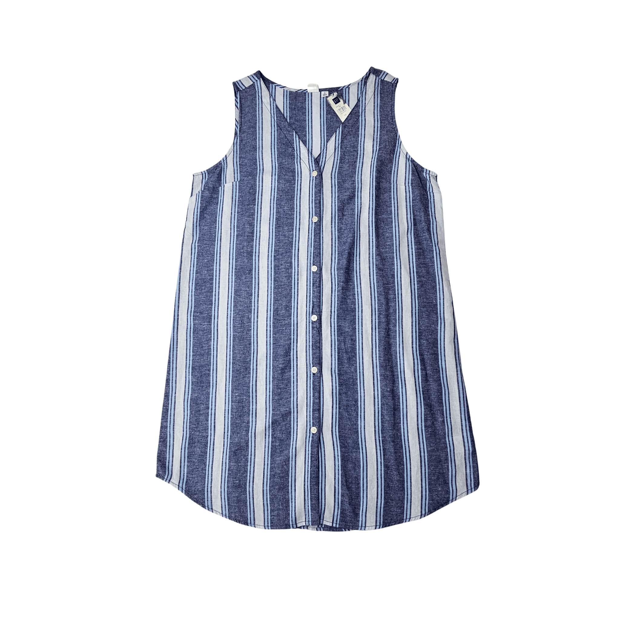 Fustan Femrash Gap Ngjyre Blu me Vija Outlet