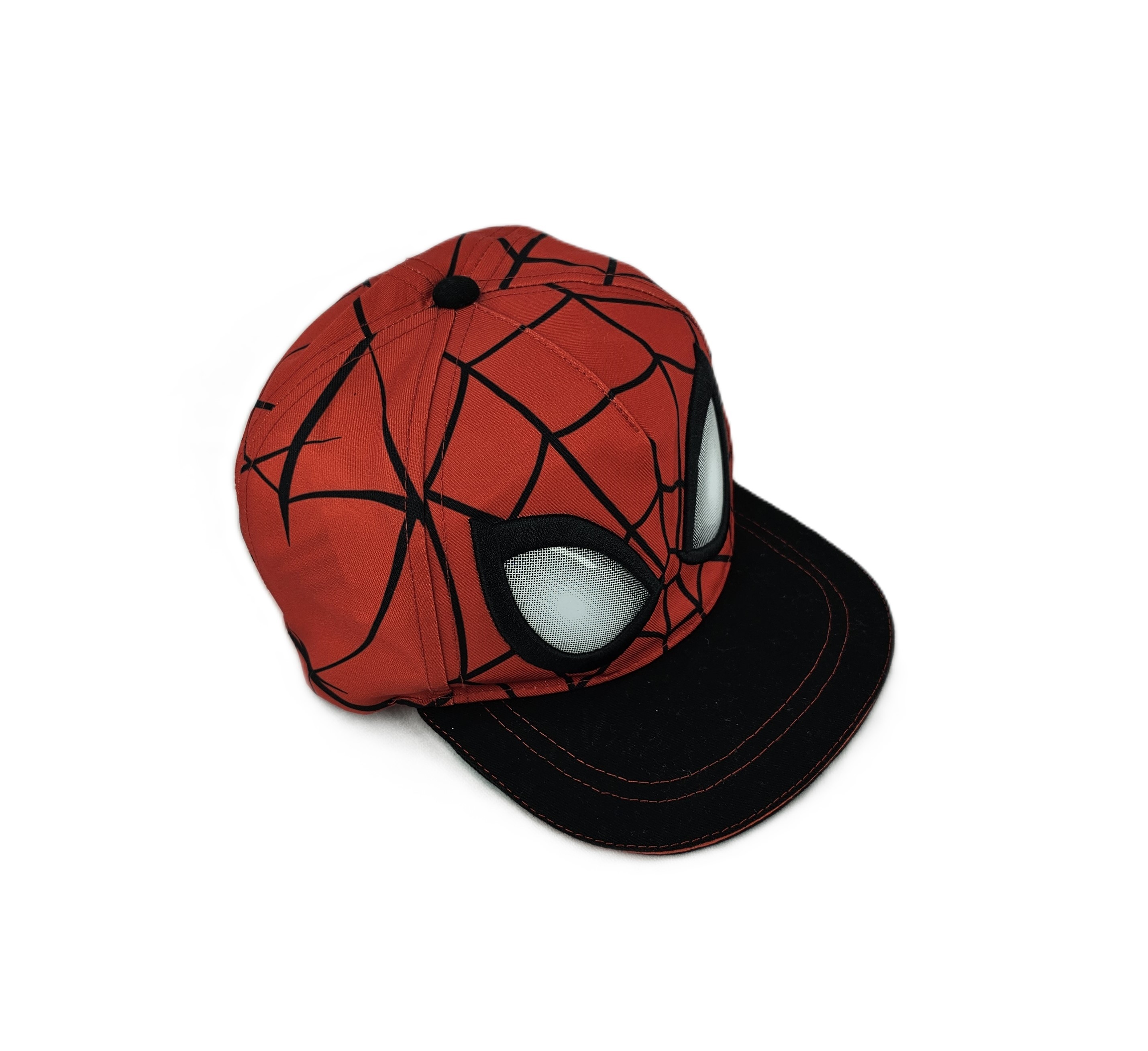 Kapele Femijesh Marvel Ngjyre e Kuqe me te Zeze dhe Dizajn Spiderman S.Hand/Hat