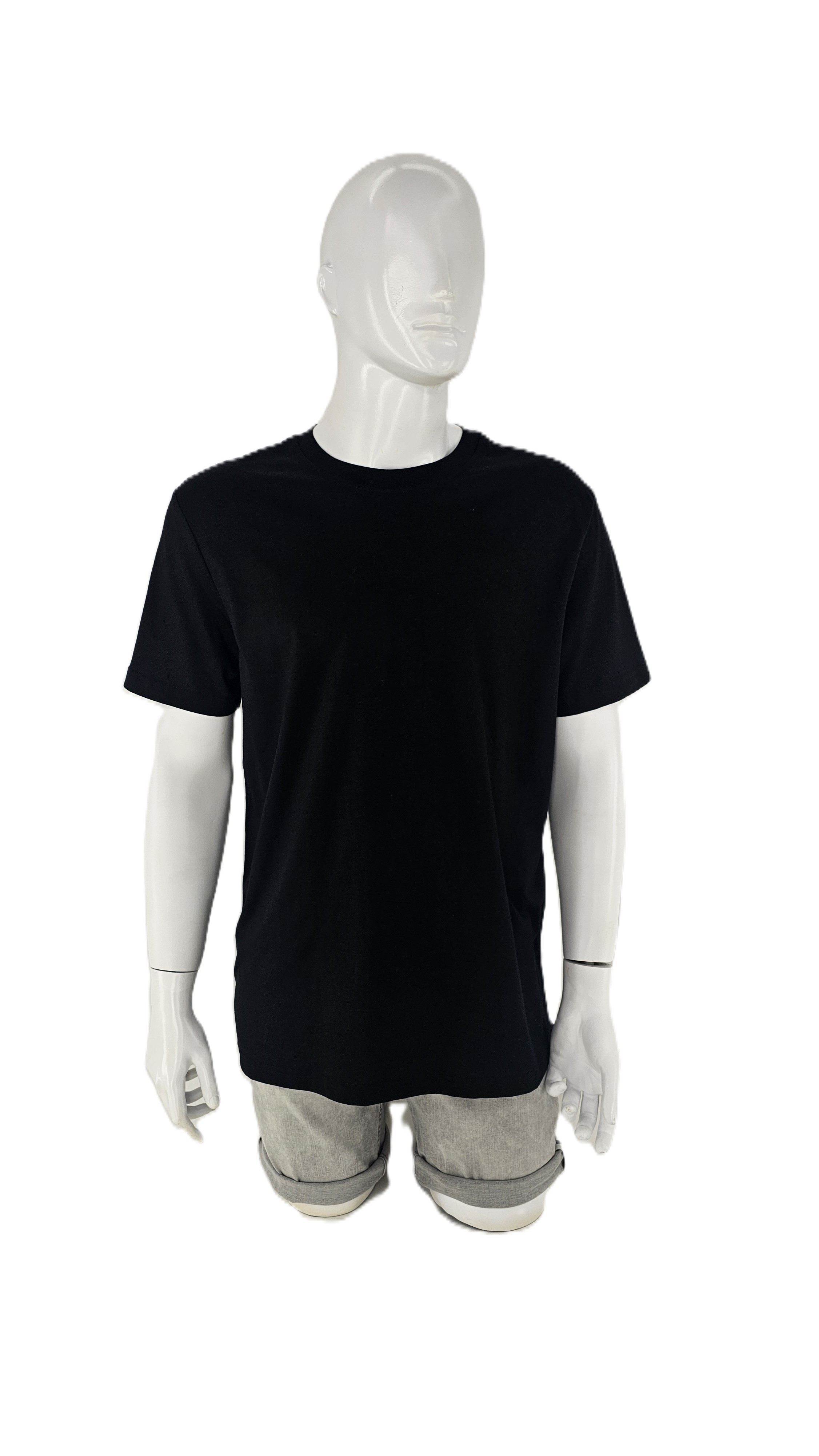 T-Shirt Meshkuj Basic e Bardhe e Zeze e Blu e Erret