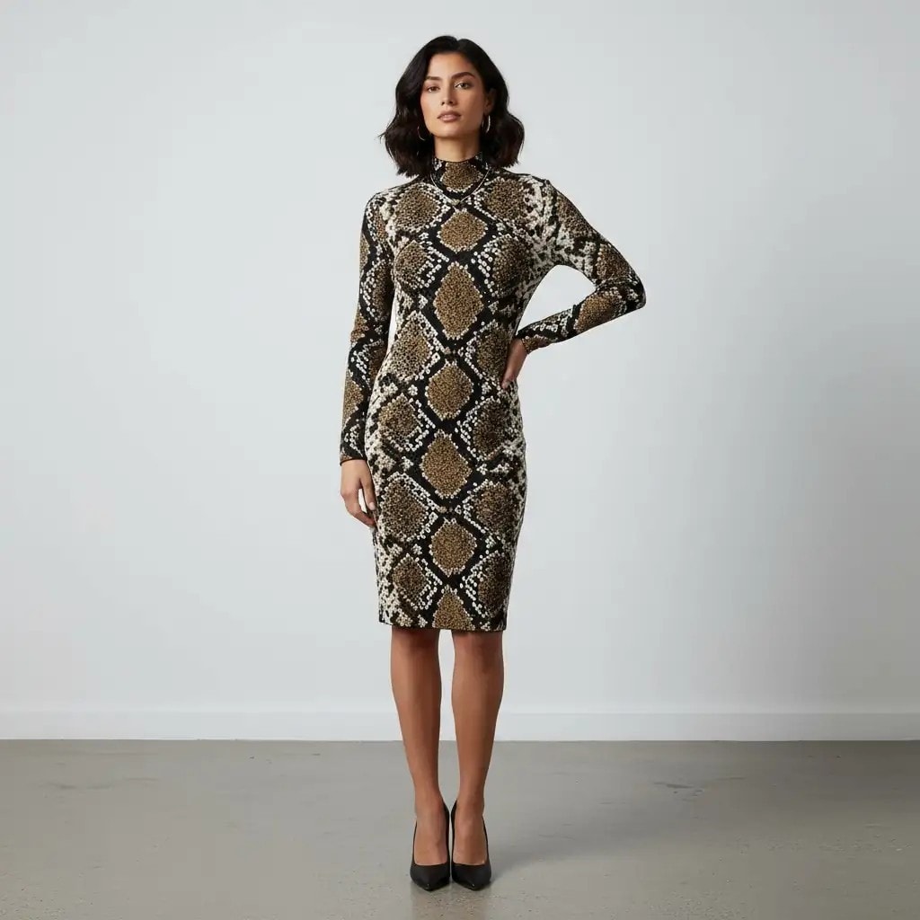 Fustan Femrash  Zara Dizajn Abstrak  S.Hand Womens Dress