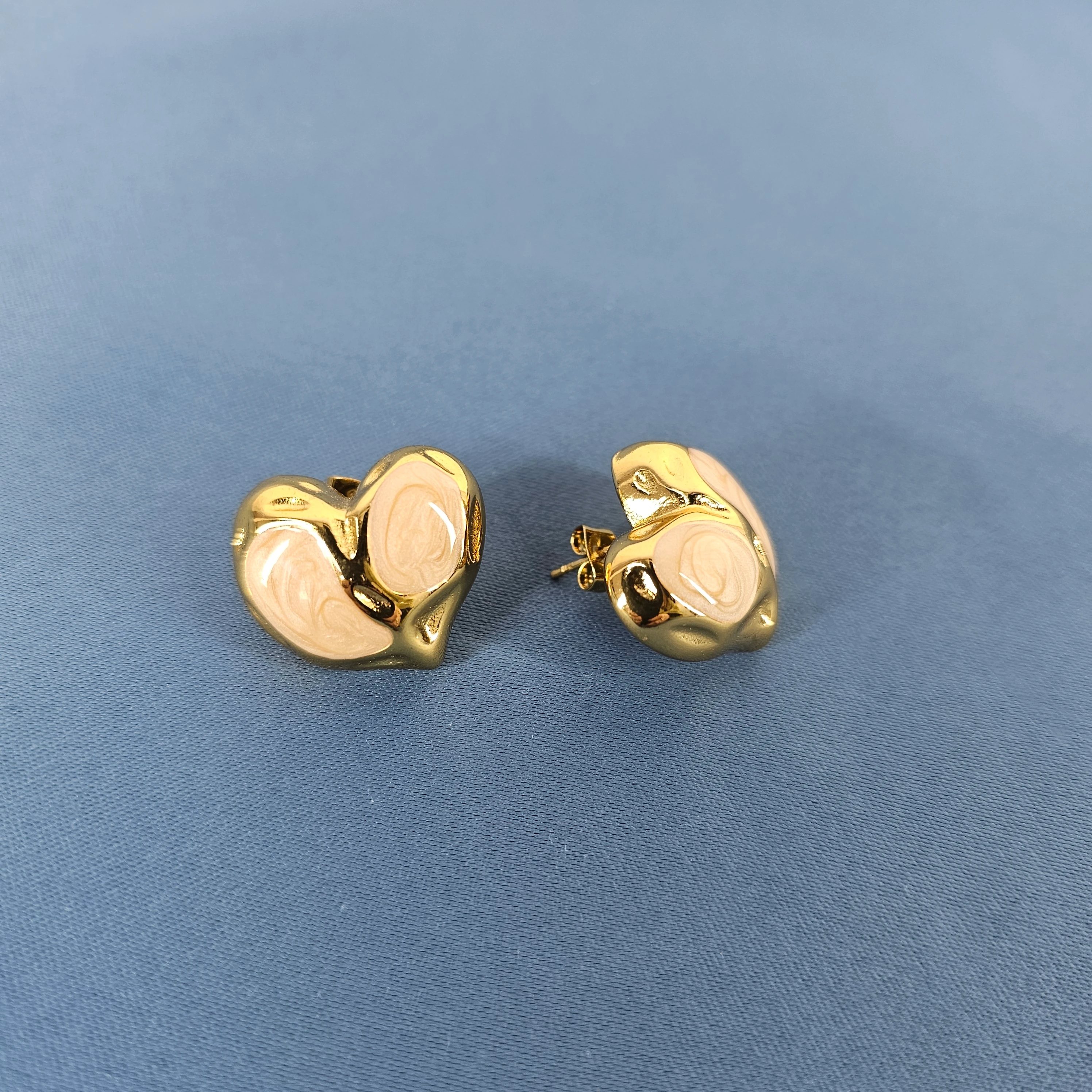 Vathe Femrash Çeliku M40 Stainless Steel Ngjyre Gold Women Earrings