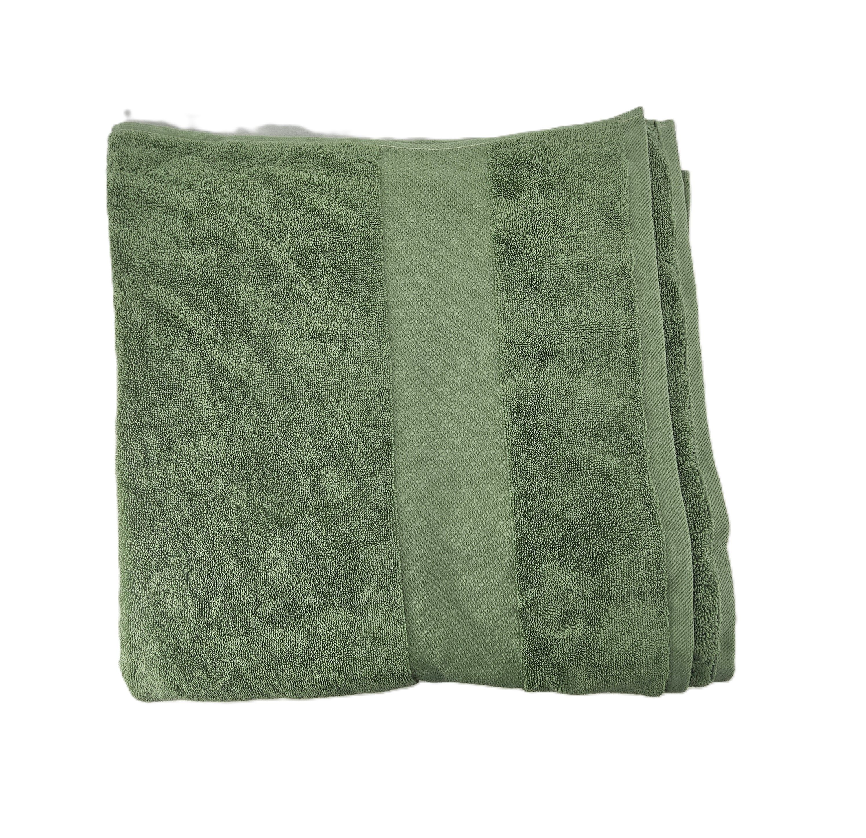 Peshqir Banje Trupi Jeshil Me Fashe 1 Cope 90x180 cm 960 gr