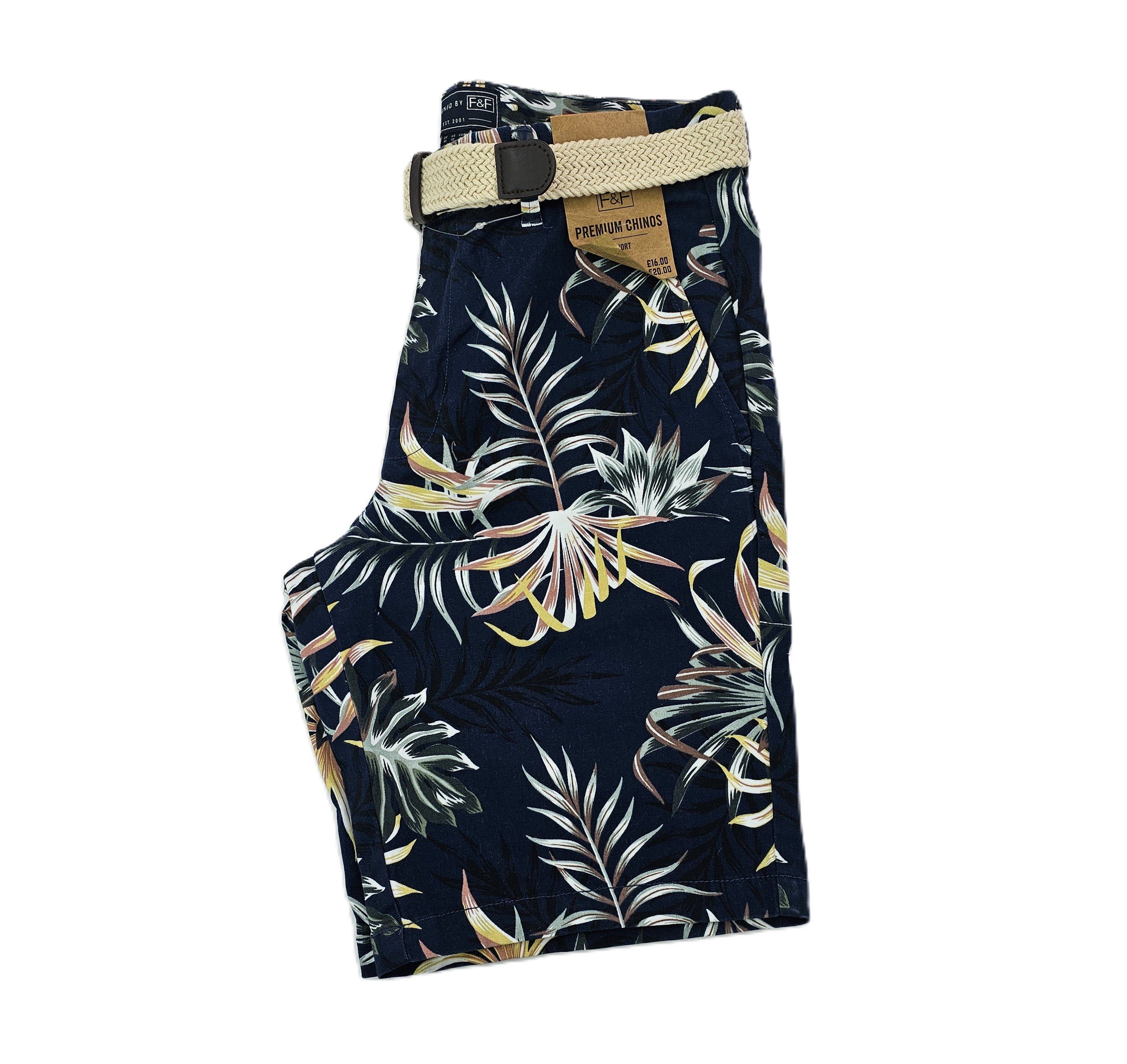 Pantallona te Shkurtra Meshkujsh Dizajn me Lule Outlet/Shorts
