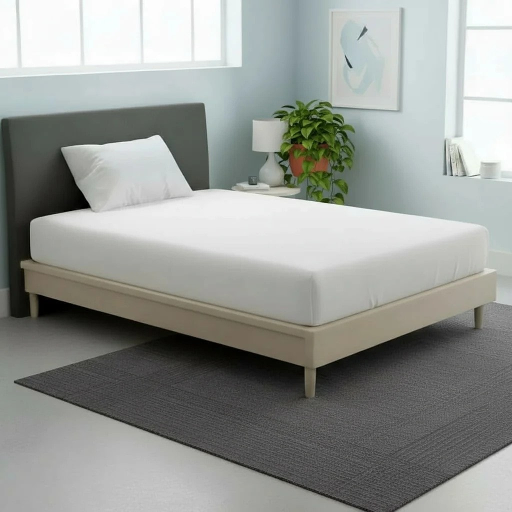 Çarçaf me Llastik Pambuku Tek 100x200 +30cm Outlet %100 Cotton Fitted Sheet Single Size