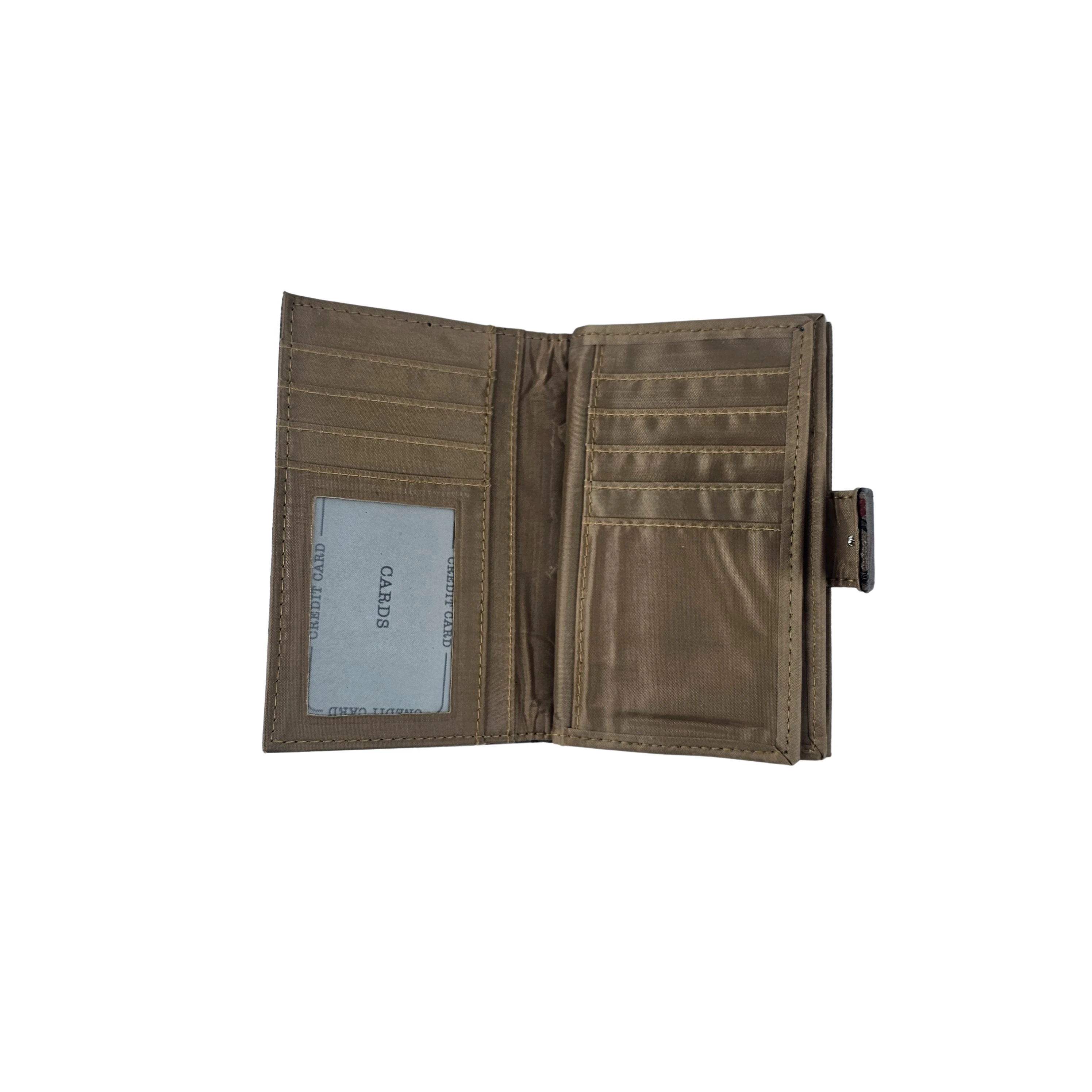 Portofol Femrash Ngjyre Kaf me Dizajn Abstrakt S.Hand Women's Wallet