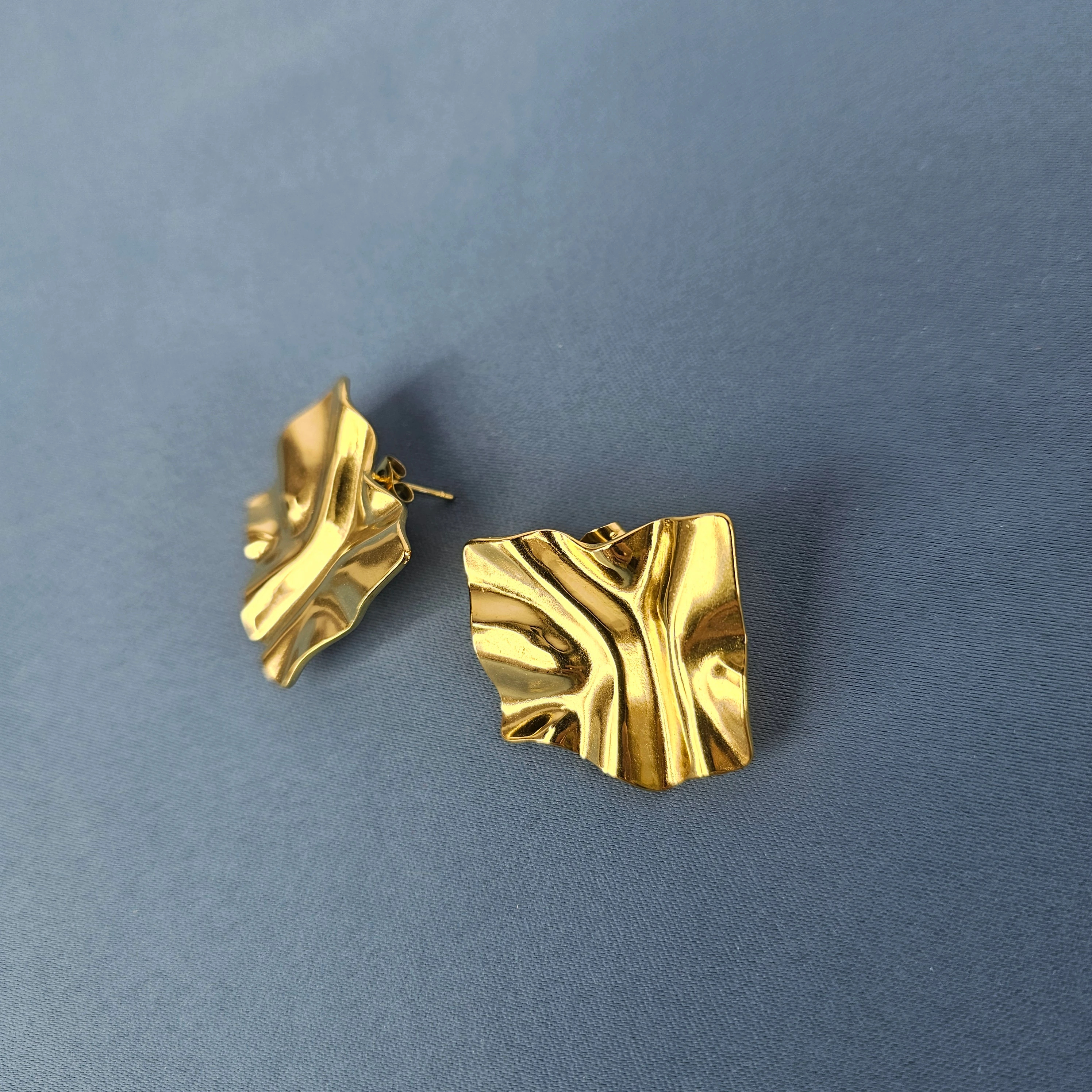 Vathe Femrash Çeliku M35 Stainless Steel Ngjyre Gold  Women Earrings