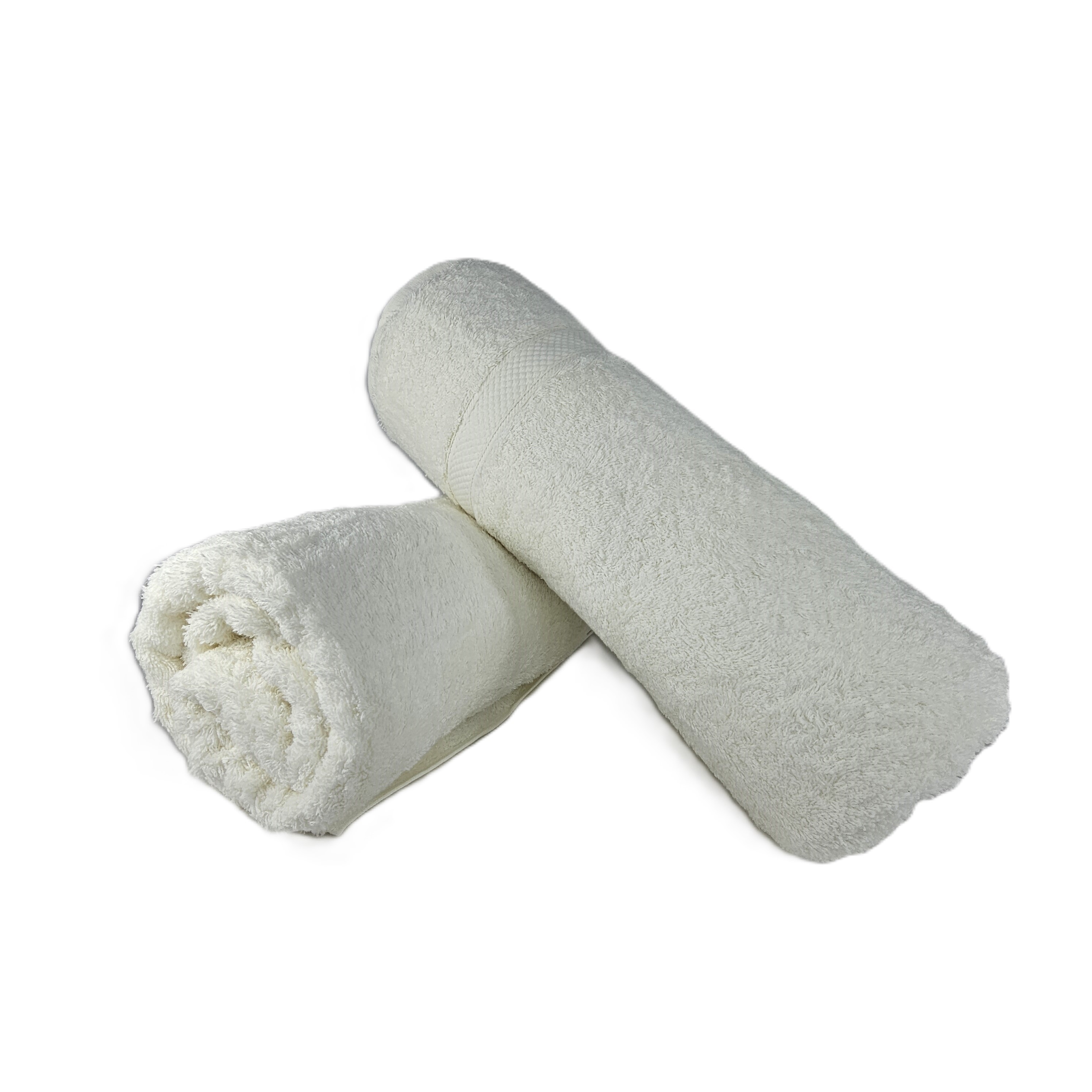 Peshqir Banje Trupi I Bardhe Dizajn Me Fashe 1 Cope 100x170 cm 980 gr