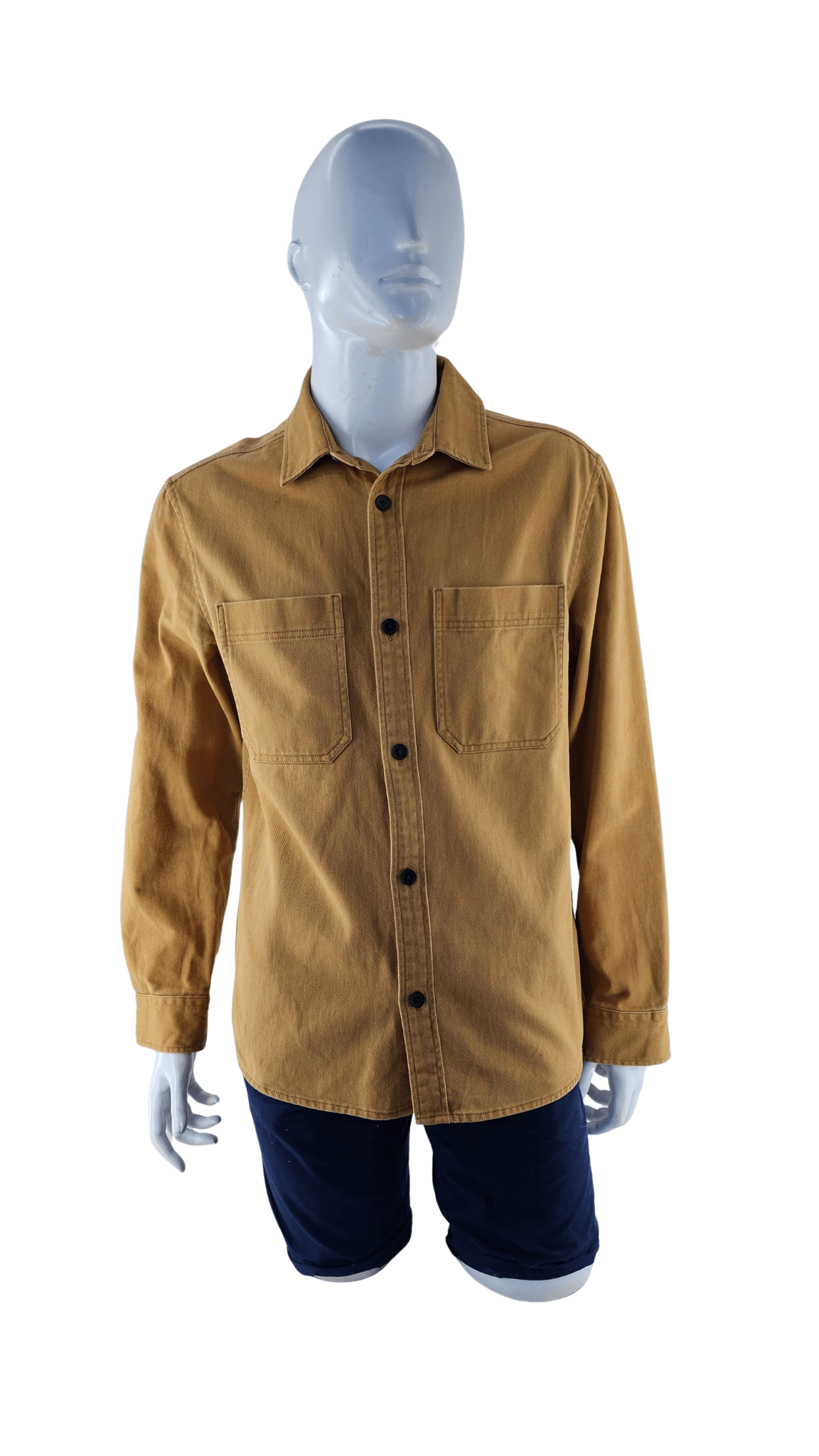 Kemishe Xhins Meshkujsh H&M Ngjyre Mustarde S.Hand Shirt