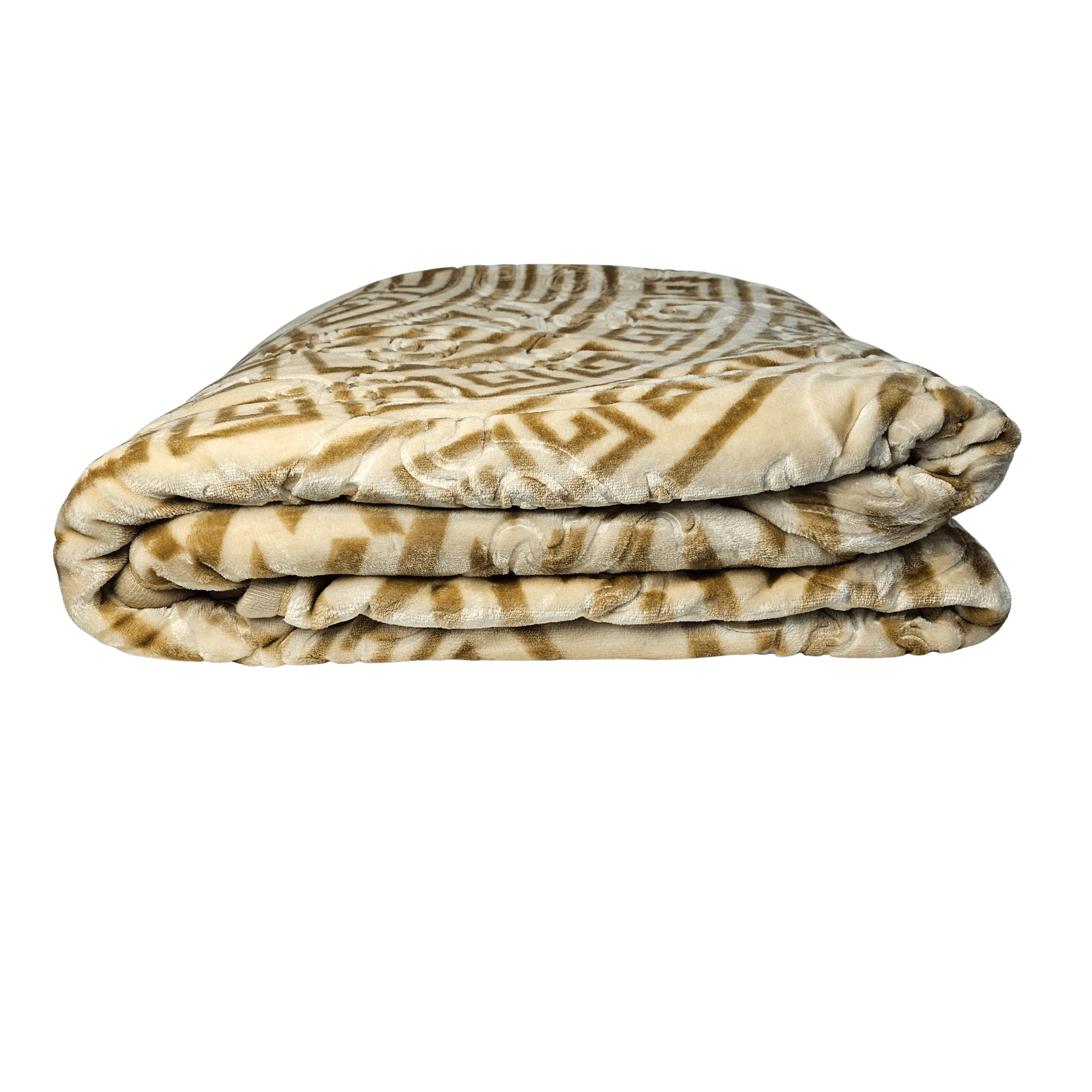 Batanije e Bute Dyfletesh Ngjyre Bezhe e Hapur Dopio 220x240cm 4.5kg Outlet Blanket