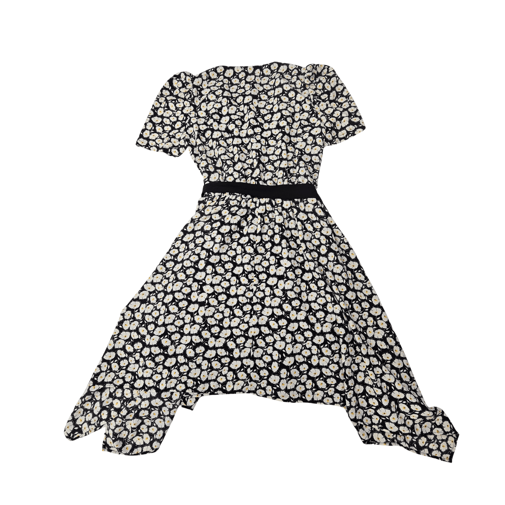 Fustan Femrash Morgan Ngjyre i Zi me Lule te Bardha Outlet Dress