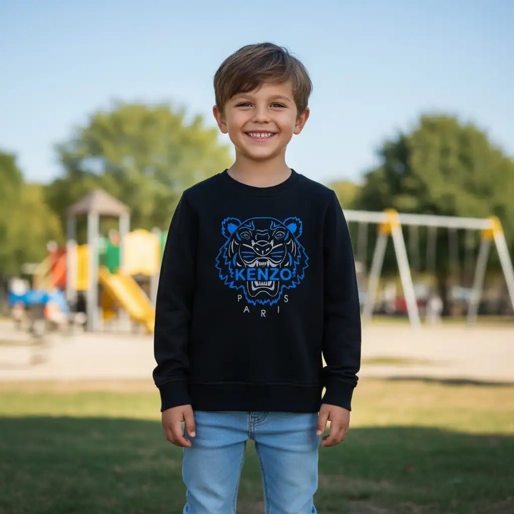 Bluze Femijesh Kenzo Ngjyre e Zeze S.Hand Childrens Sweatshirt