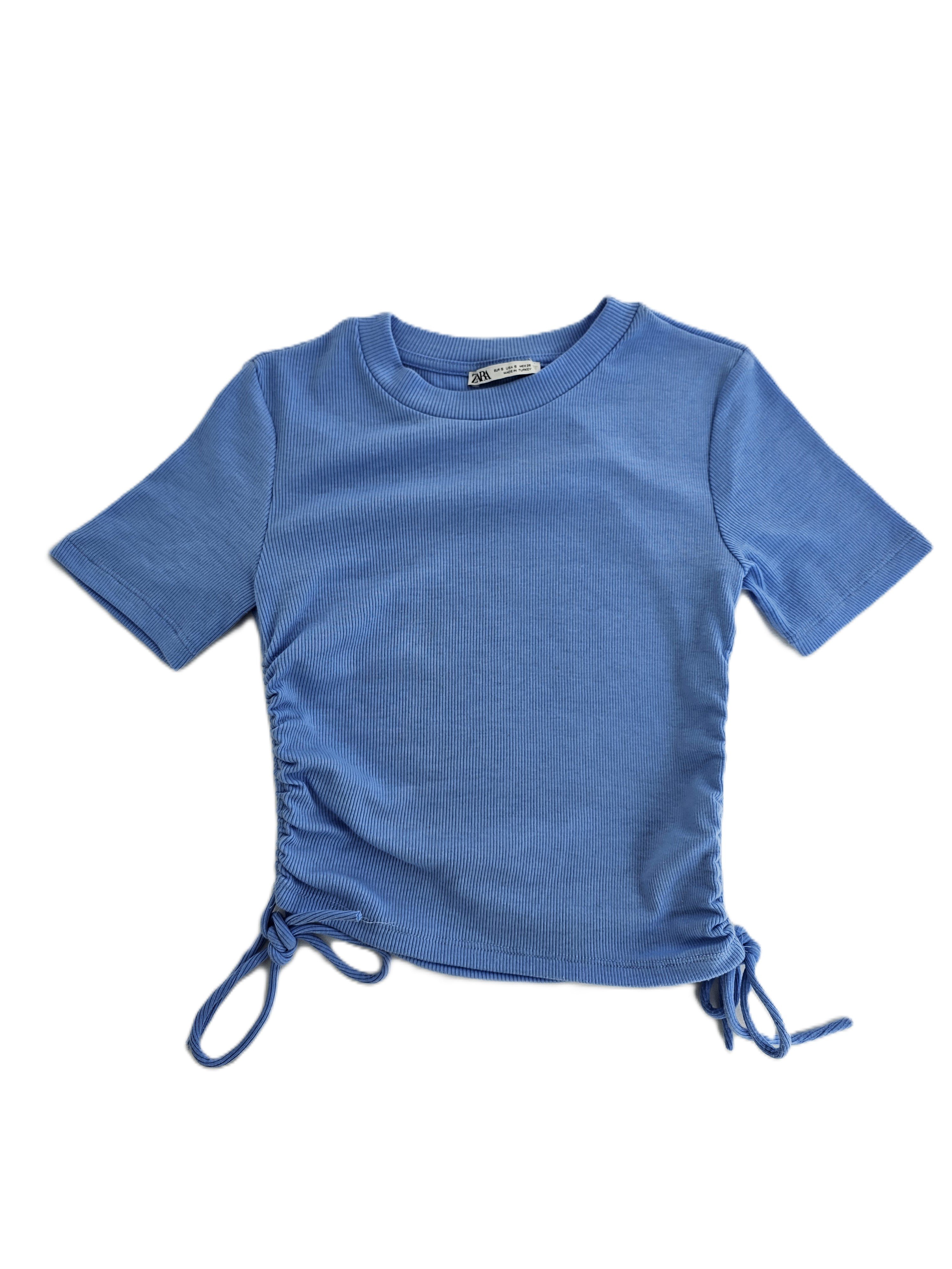 Bluze e Blu Zara Crop S.Hand