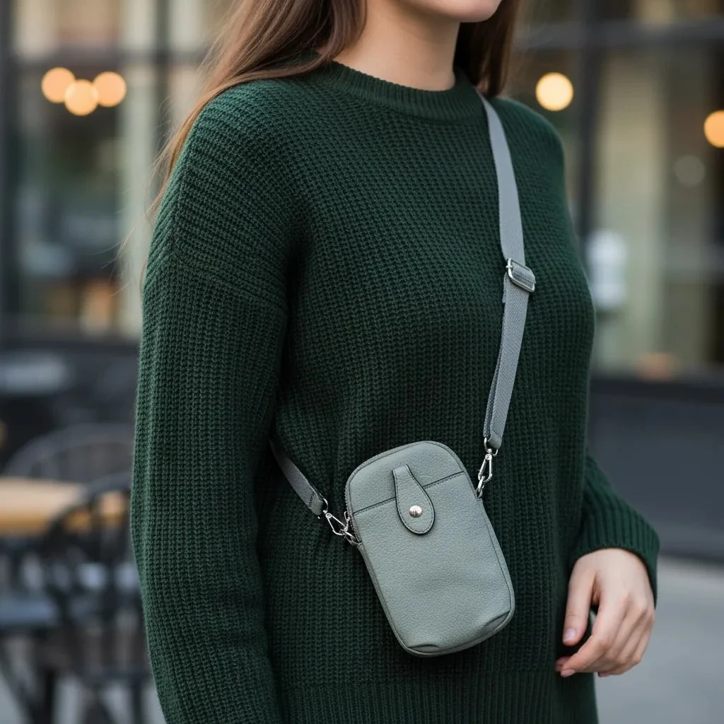 Portofol-Cante Femrash Ngjyre Mente e Hapur S.Hand Women's Crossbody Wallet