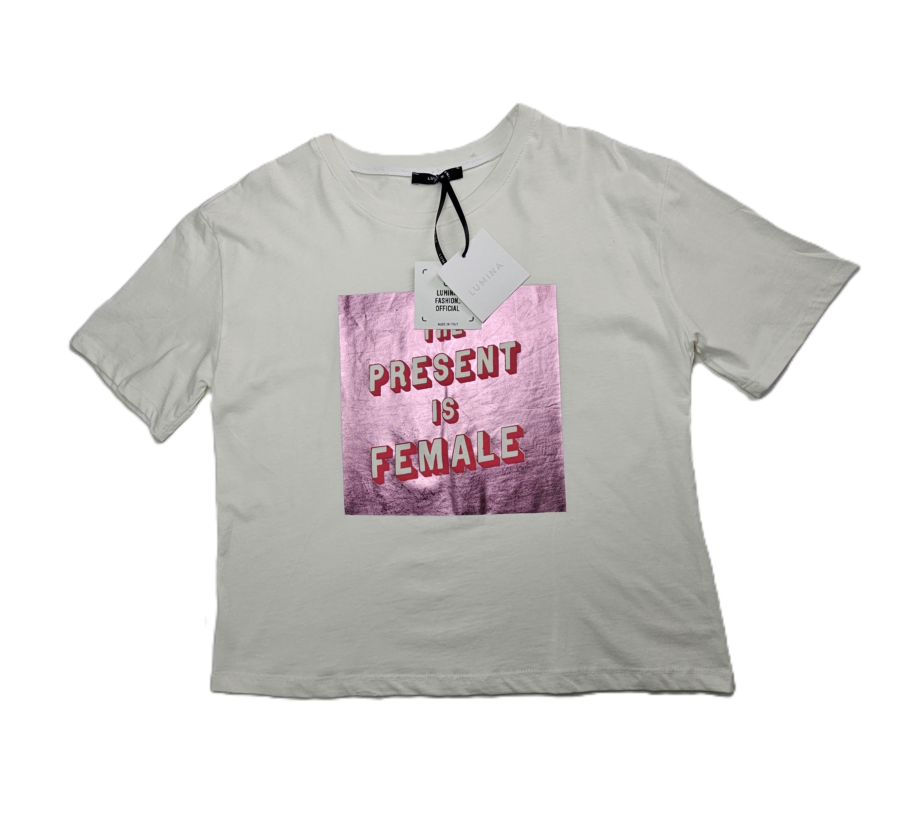 Bluze Femrash Ngjyre e Bardhe me Dizajn Roze Outlet/Shirt