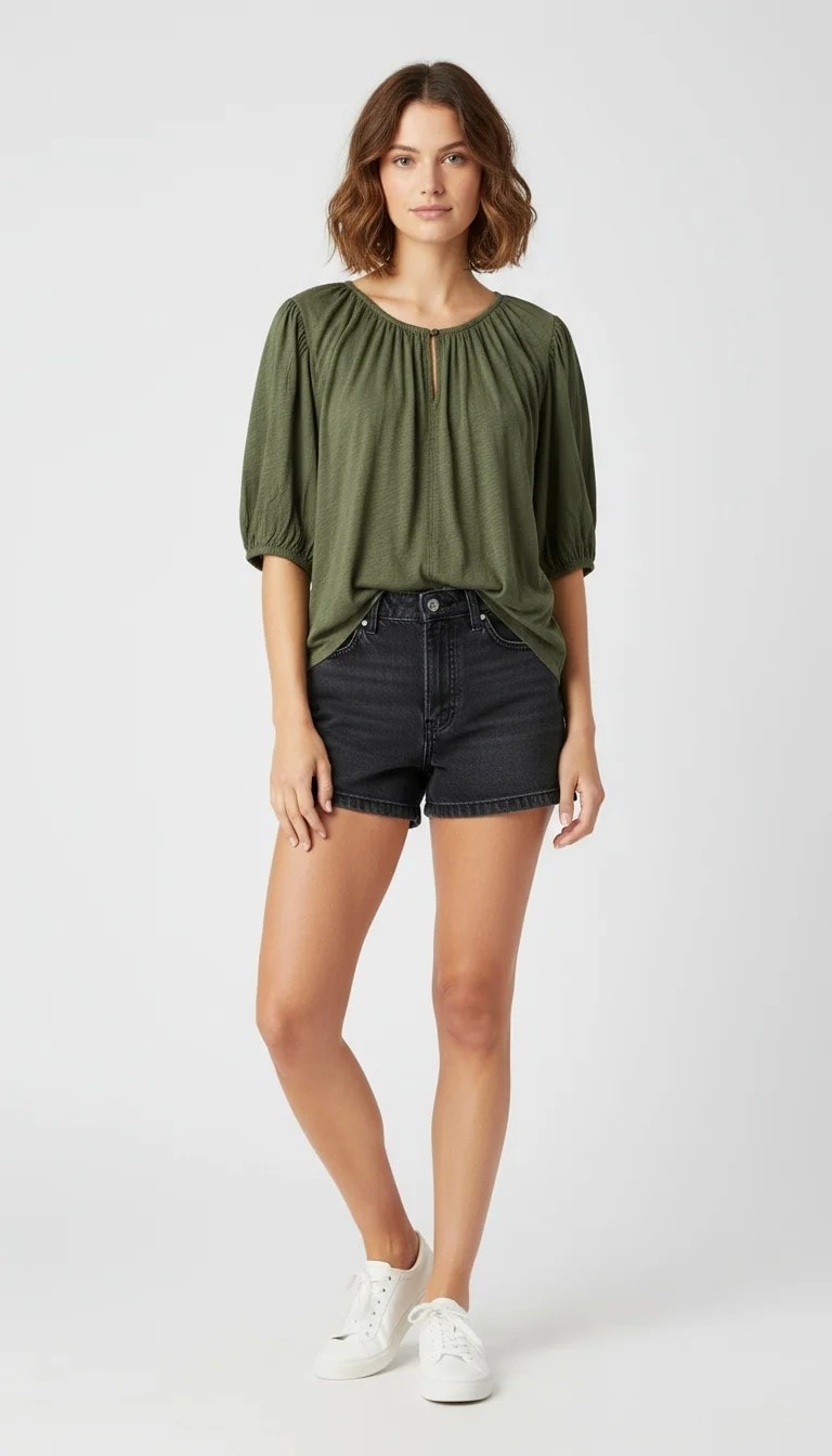 Bluze Femrash Ngjyre Ulliri Outlet/T-Shirt