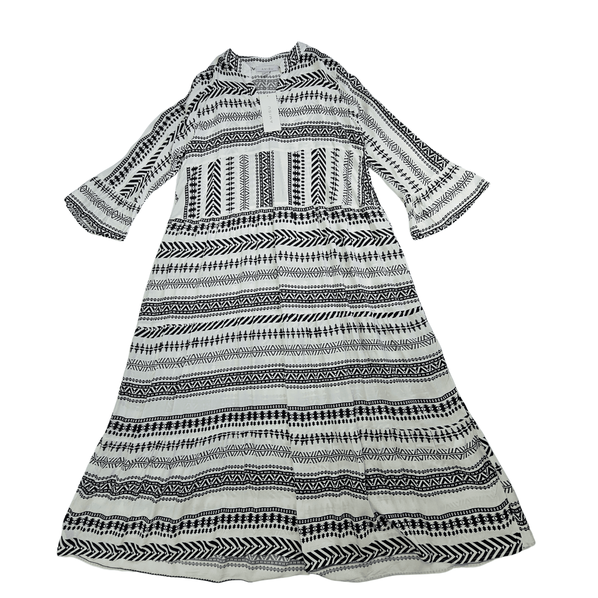Fustan Femrash Amisu Dizajn Bardhe e Zi Outlet/Dress