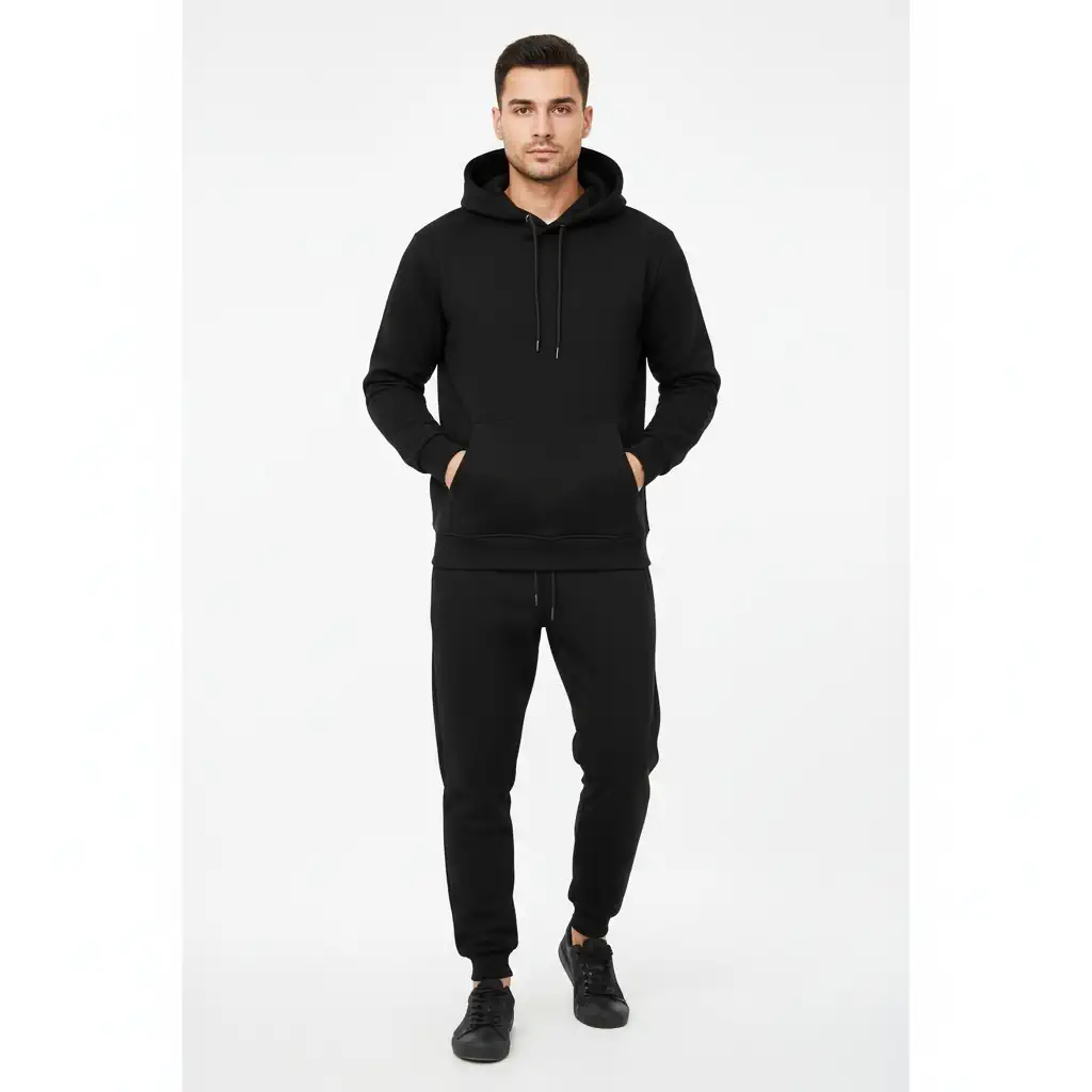 Kostum Sportiv Meshkujsh me Kapuc Outlet - Zezë