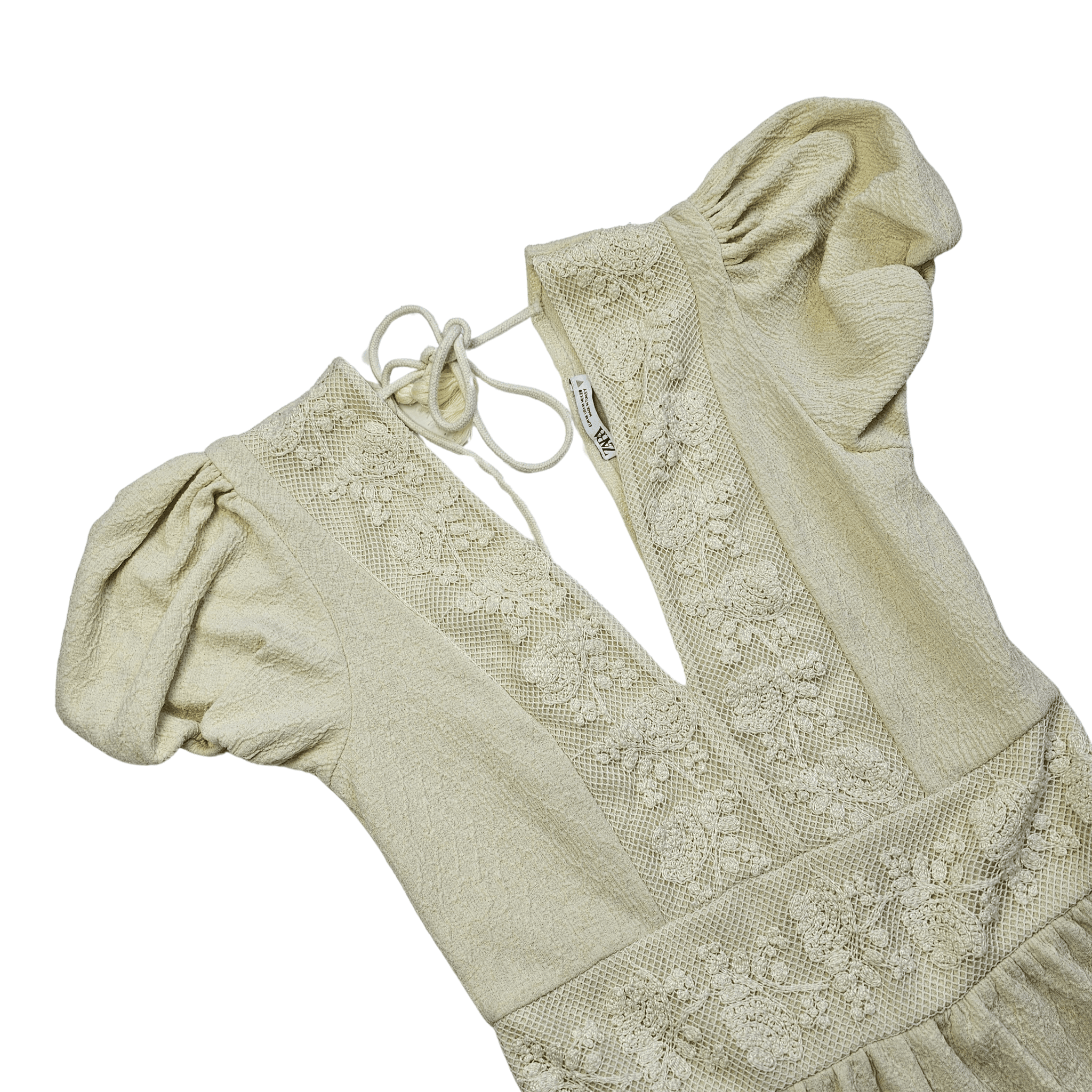 Paliceta Zara Ngjyre Qumesht me Detaje Dantelle S.Hand/Jumpsuit
