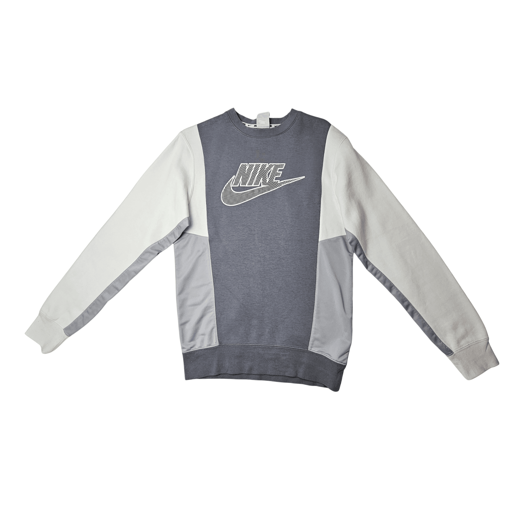 Bluze Femrash Sportive Nike Ngjyre Gri me Dizajn te Bardhe S.Hand Women Sports Shirt