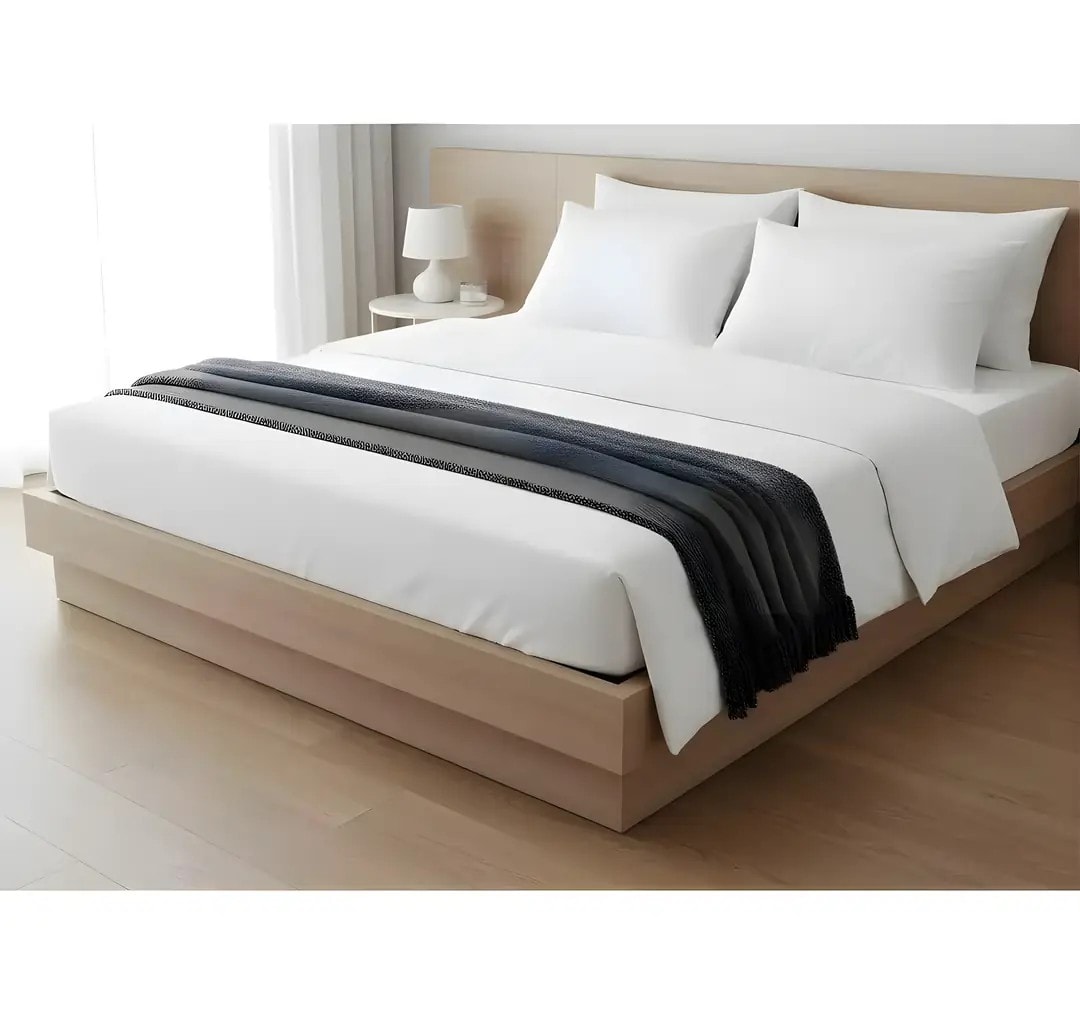 Çarçaf me Llastik Pambuku Super Dopio 180x200 +30 cm Outlet % 100 Cotton Fitted Sheet King Size