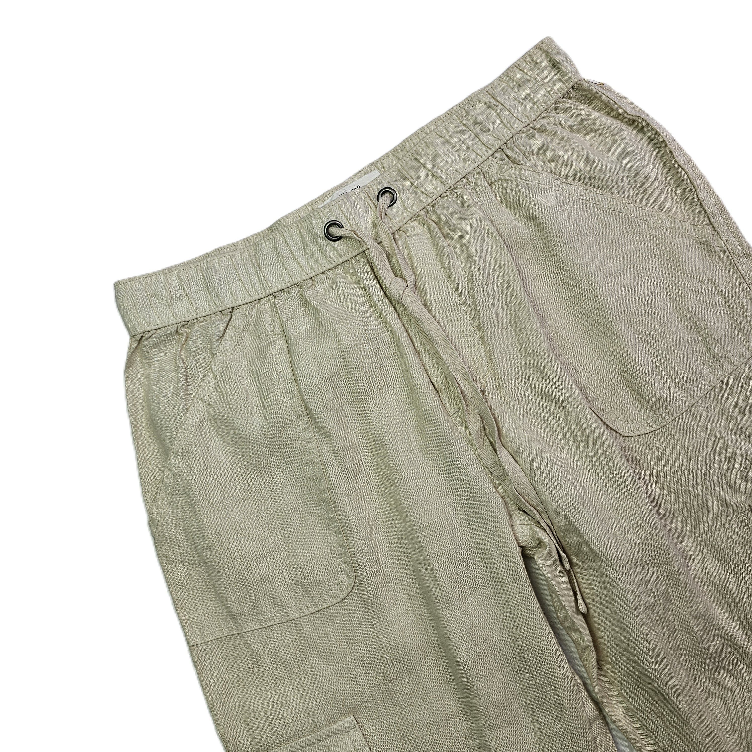 Pantallona Verore Femrash  Lino Ngjyre Bezhe S.Hand/Beige Linen Summer Pants