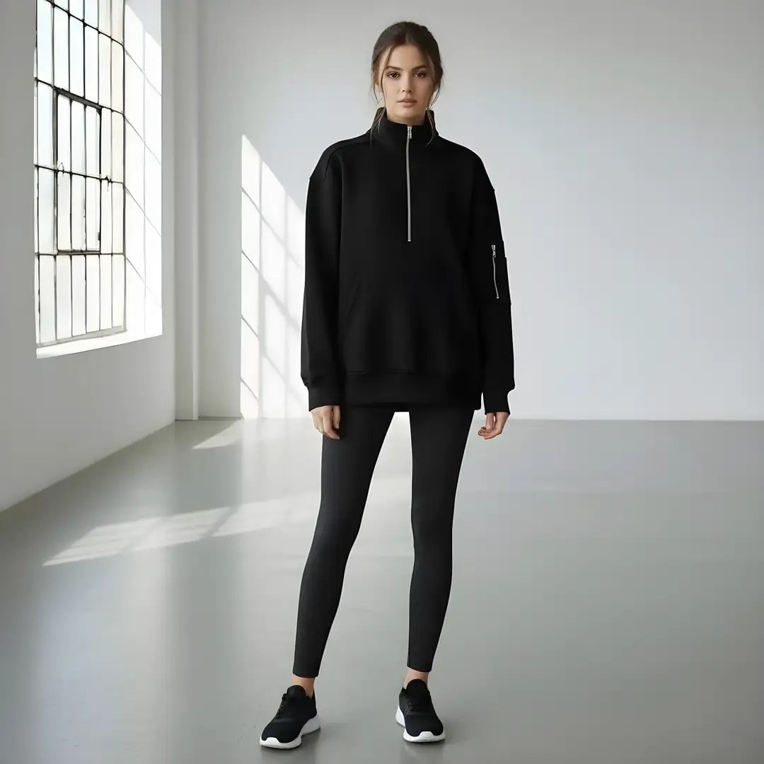 Bluze Sportive Femrash Ngjyre e Zeze Womens Hoodie