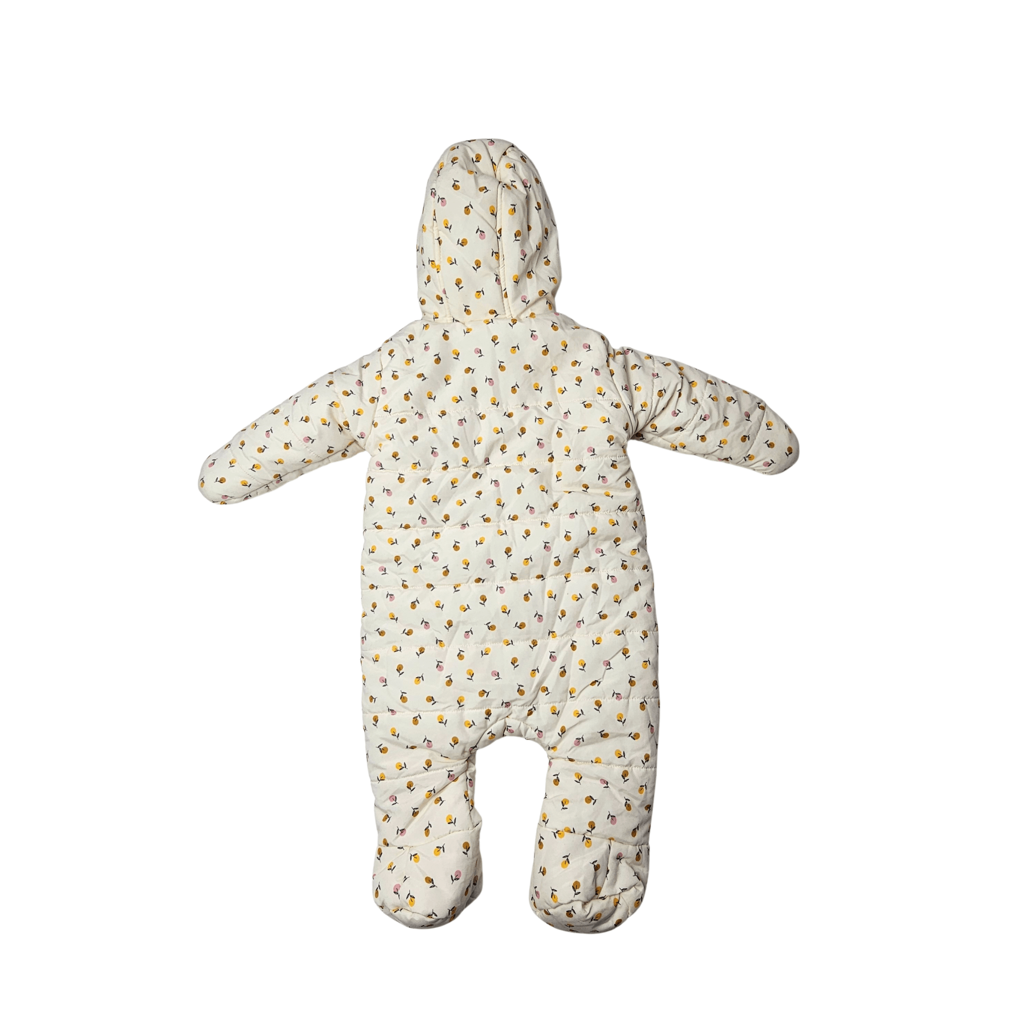 Paliceta Femijesh Dimerore Ngjyre Qumesht me Lule S.Hand Childrens Snowsuit