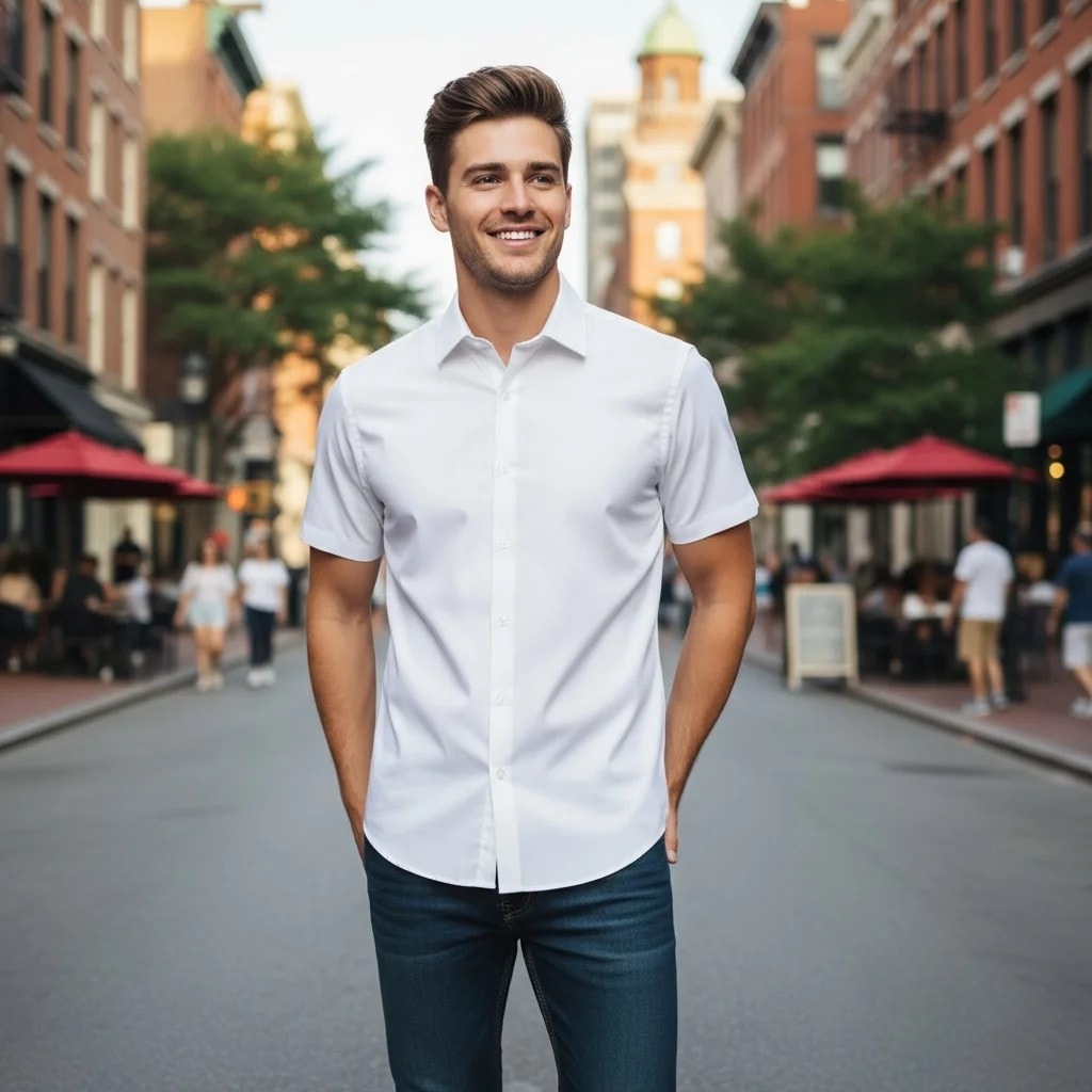 Kemishe Meshkujsh Royal Class Ngjyre e Bardhe Outlet/Shirt