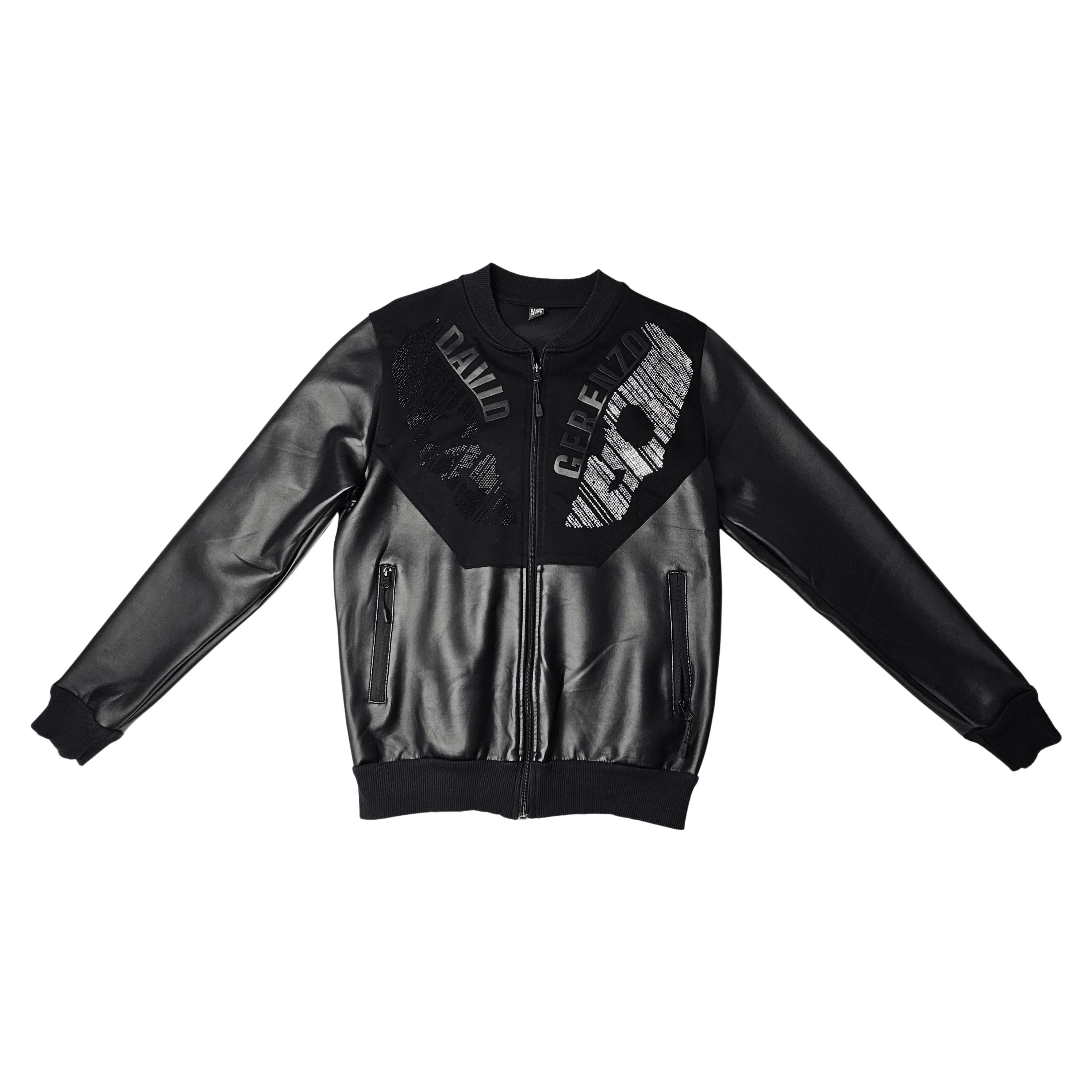 Xhup i Holle Meshkujsh Ngjyre i Zi me Detaje Guresh S.Hand Man Light Jacket