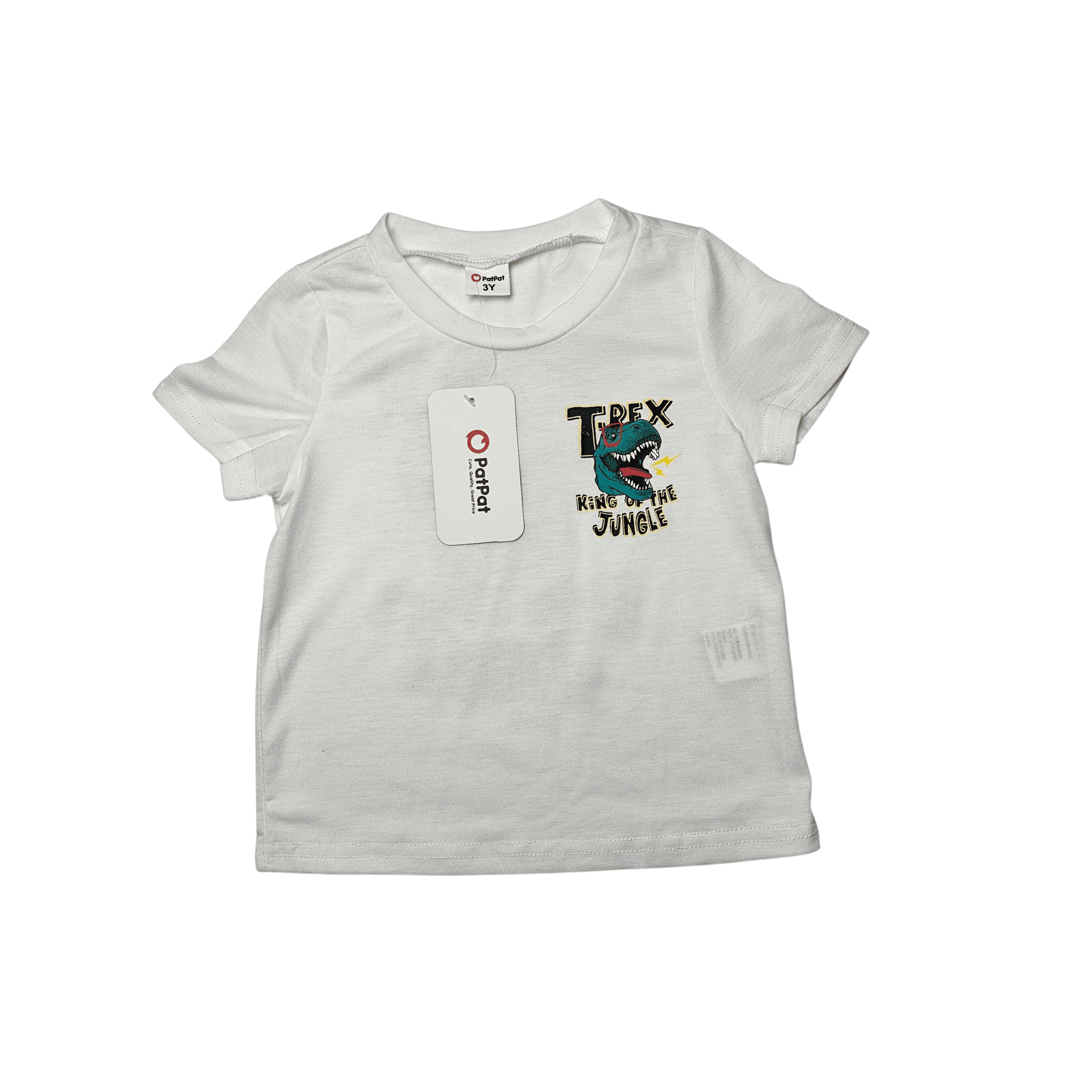 Bluze Femijesh Ngjyre e Bardhe me Dinosaur Outlet T-Shirt