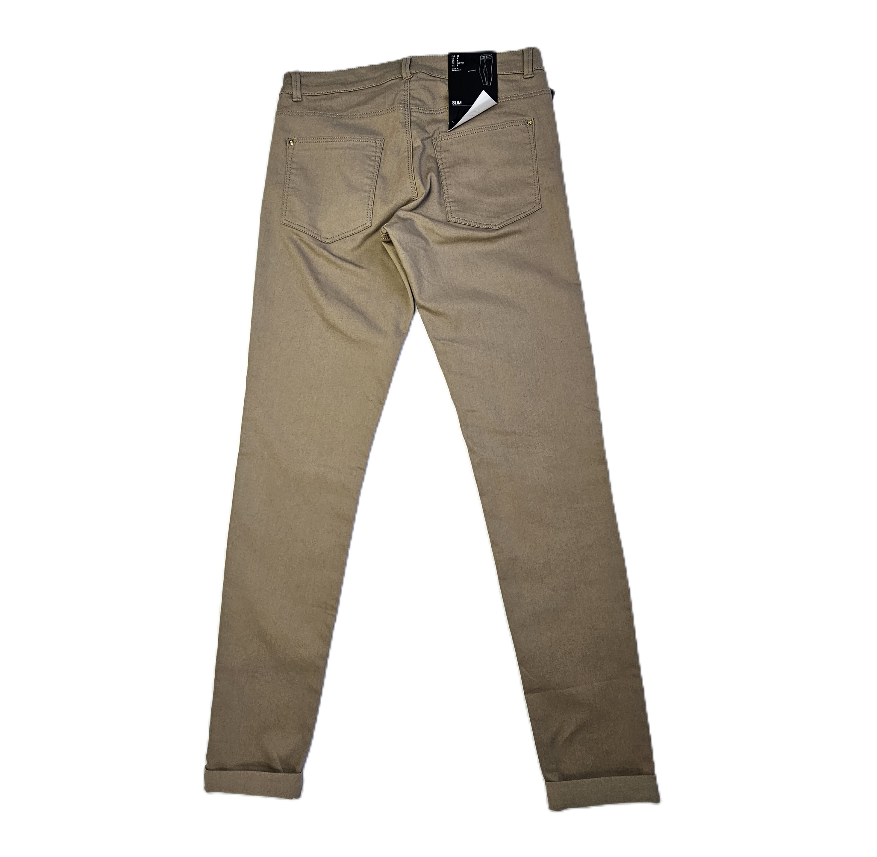 Pantallona Xhins Femrash H&M Ngjyre Bezhe e Erret Outlet/Jeans