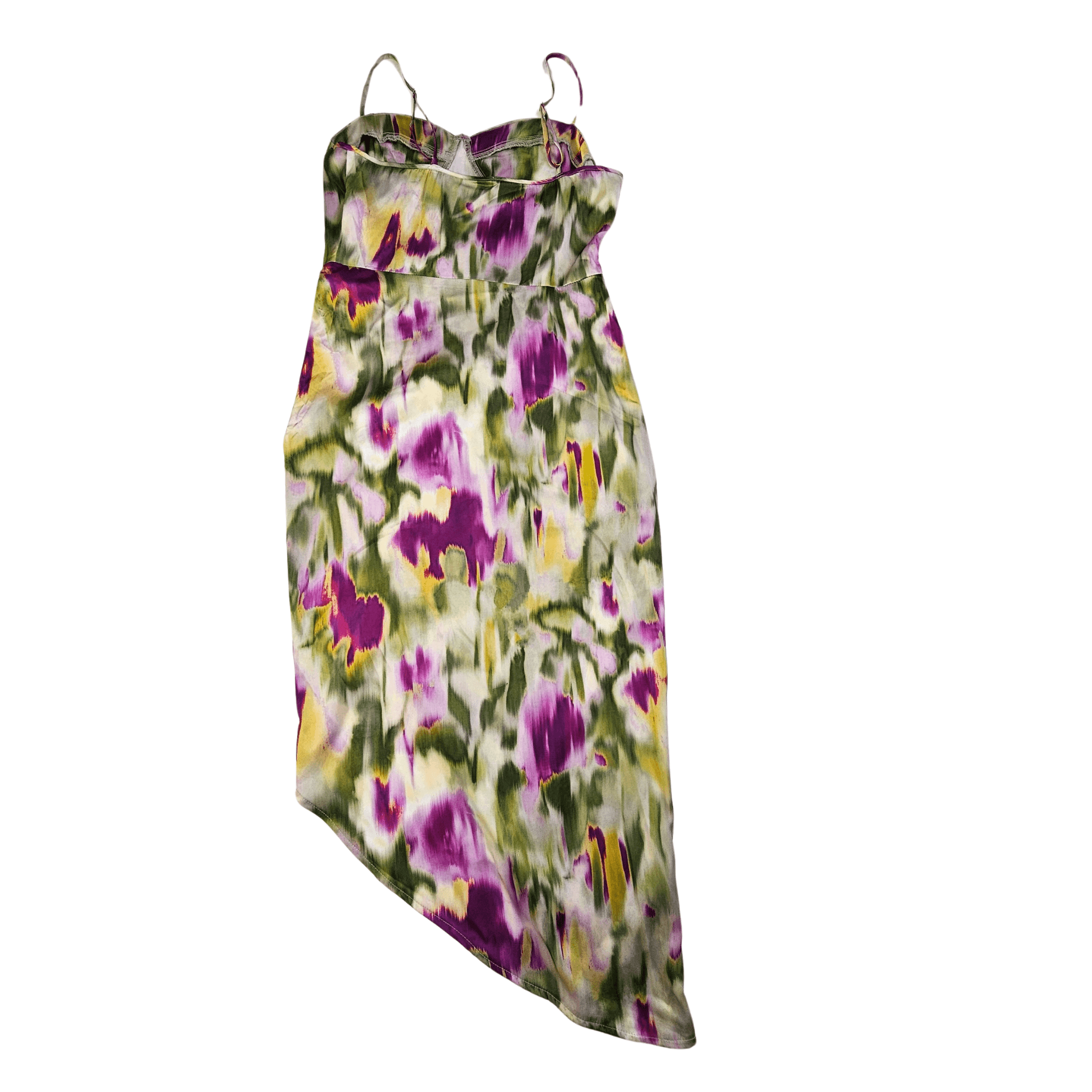 Fustan Femrash Saten Dizajn me Ngjyra Outlet/Dress
