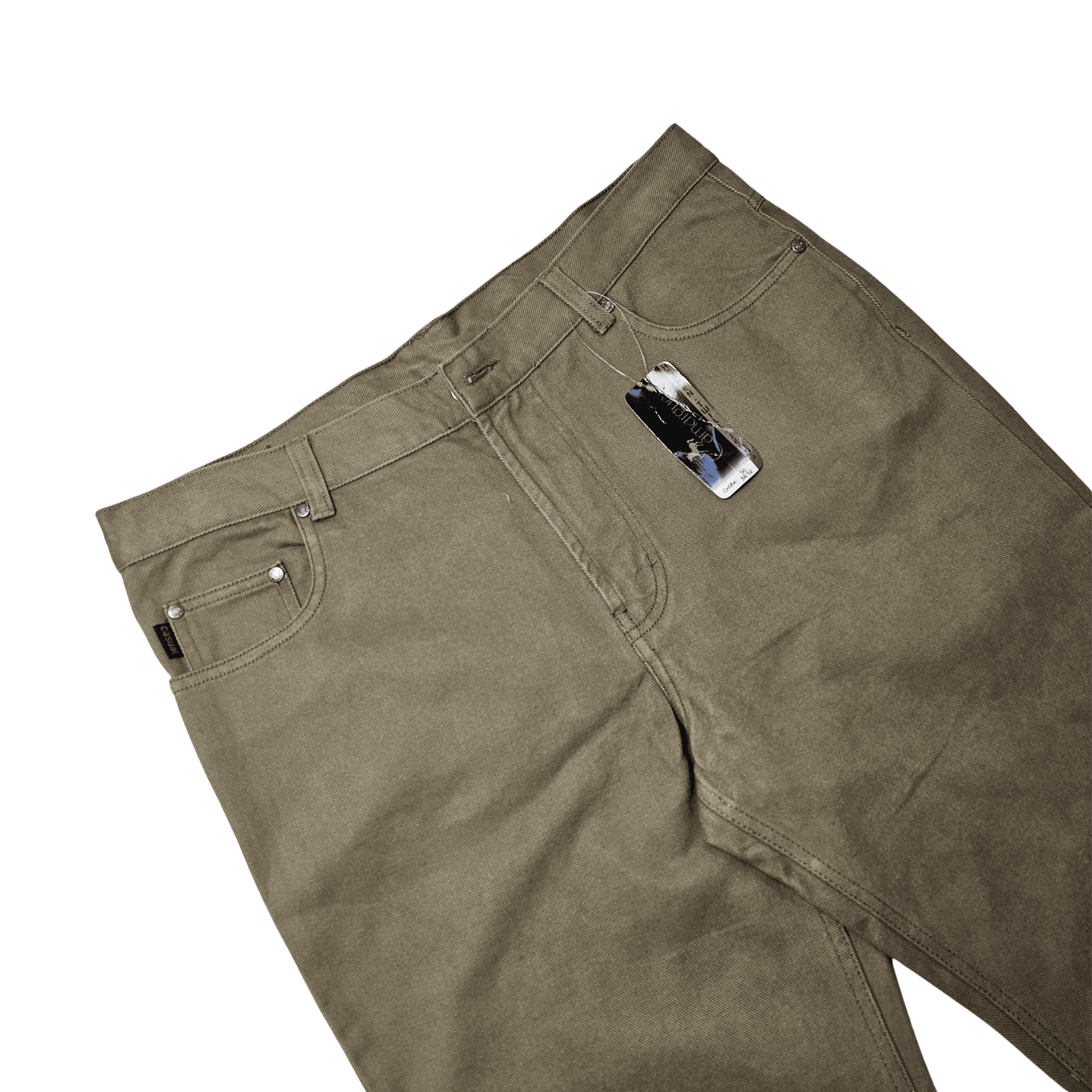 Pantallona Xhins Meshkujsh Ngjyre Bezhe Outlet Jeans